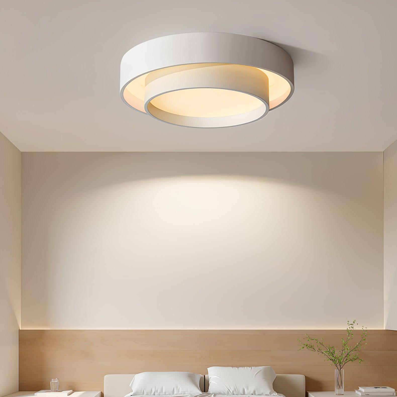 Lustra Ceiling Light Double Layers Modern Cylinder - Letslighting