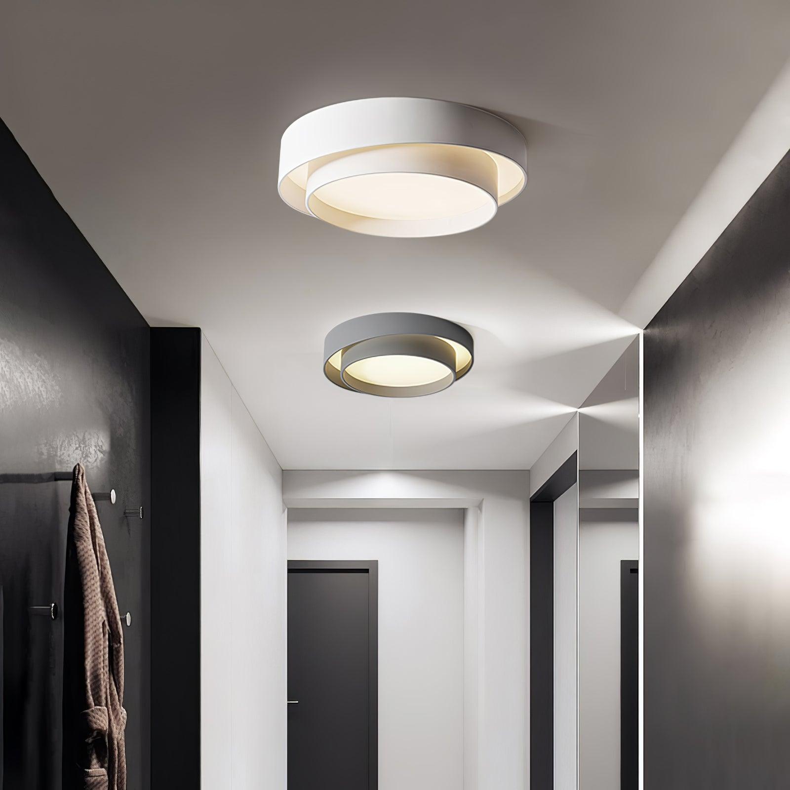 Lustra Ceiling Light Double Layers Modern Cylinder - Letslighting