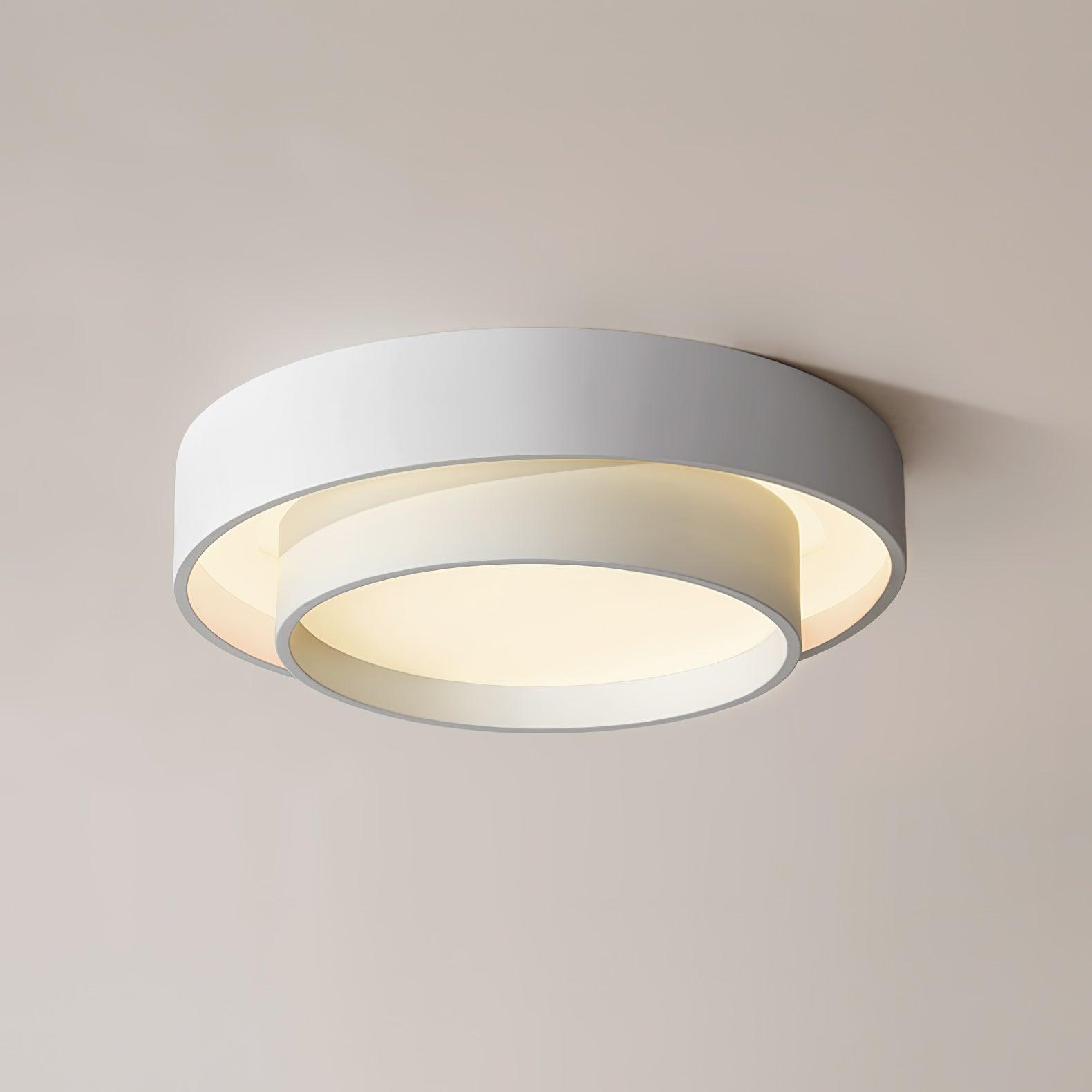 Lustra Ceiling Light Double Layers Modern Cylinder - Letslighting
