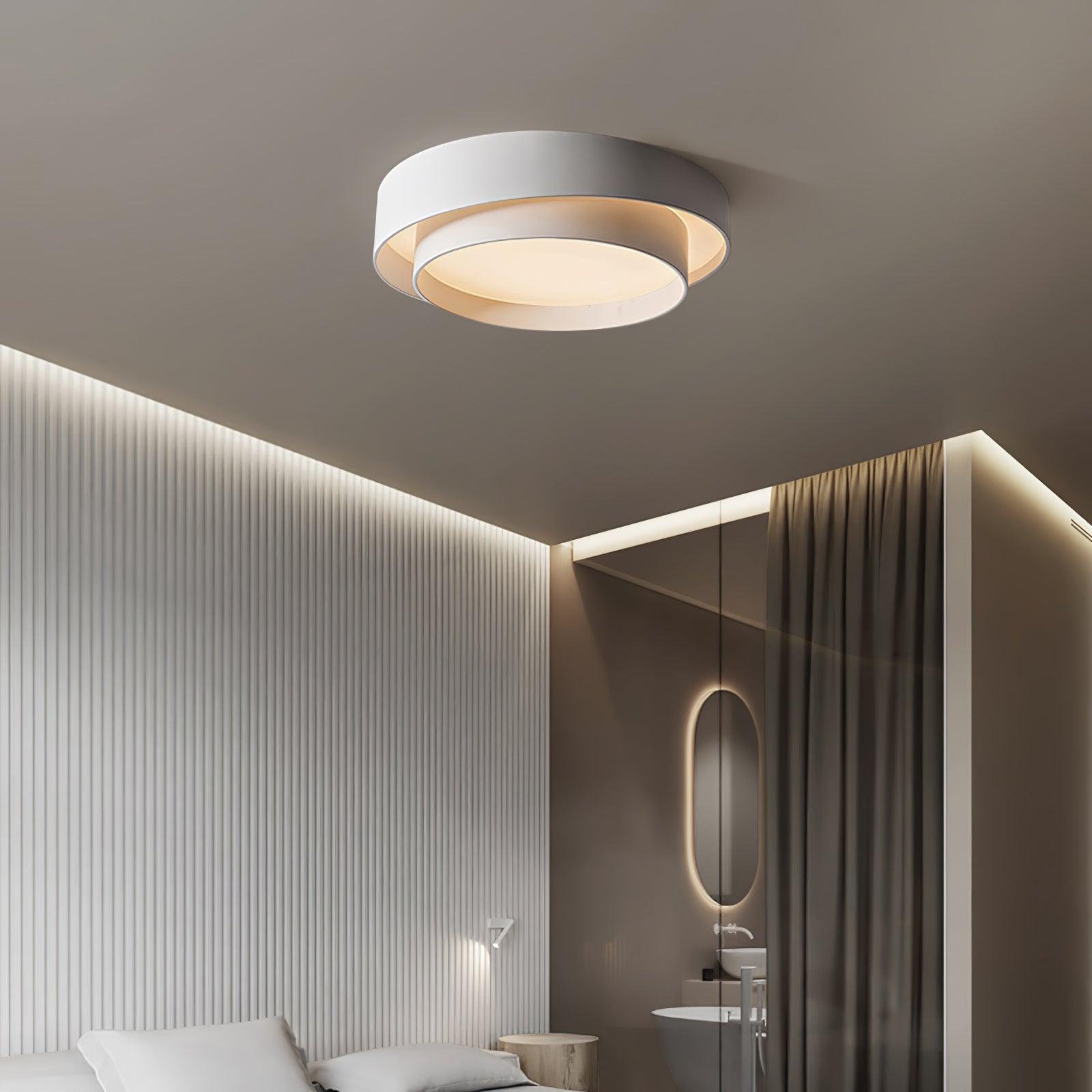 Lustra Ceiling Light Double Layers Modern Cylinder - Letslighting