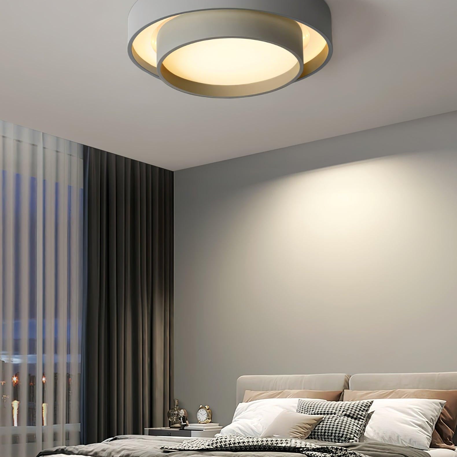 Lustra Ceiling Light Double Layers Modern Cylinder - Letslighting