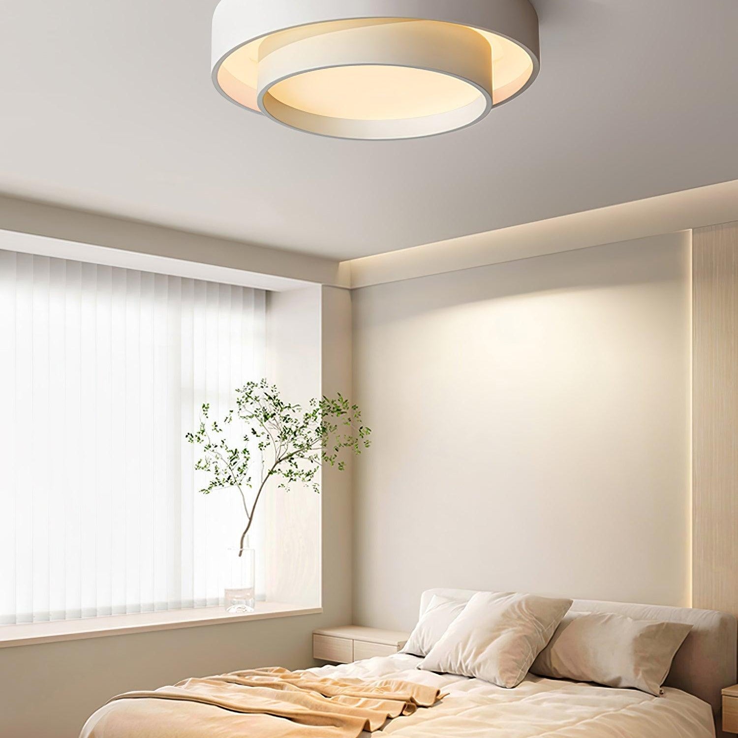 Lustra Ceiling Light Double Layers Modern Cylinder - Letslighting