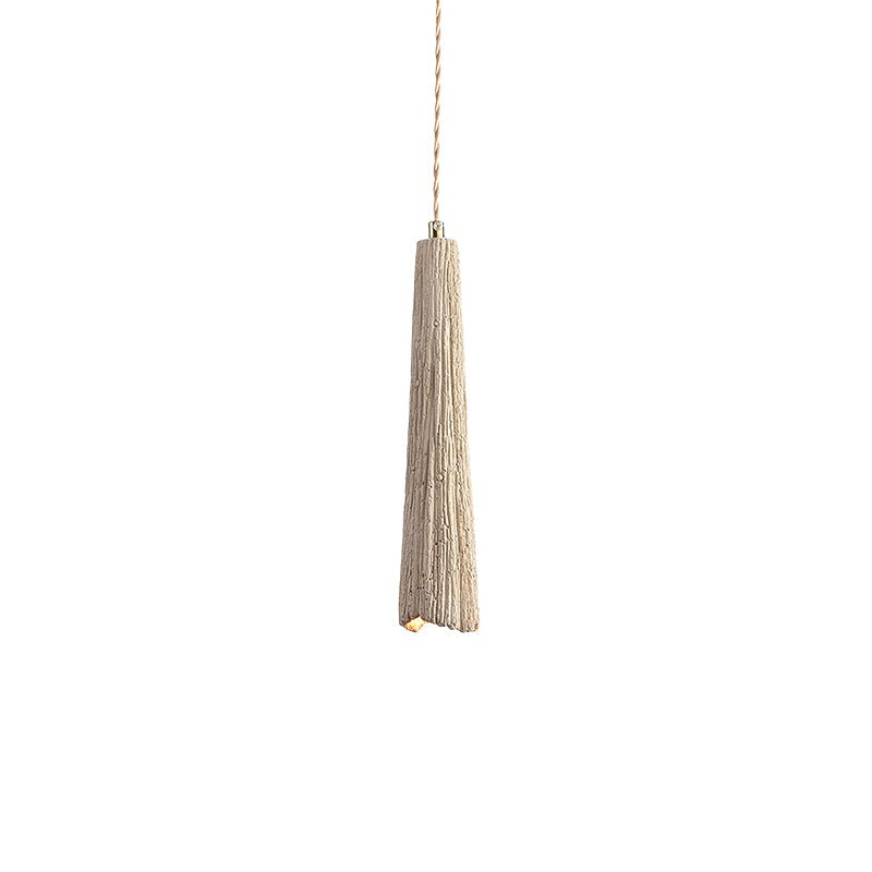 Microcement Pendant Lamp Adjustable Fabric Shade - Letslighting