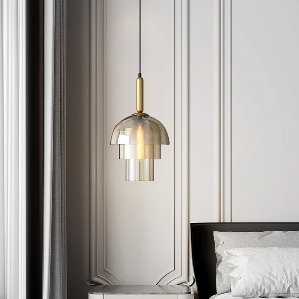 Valentina Modern Metal Glass Pendant Light Living Room Bedroom