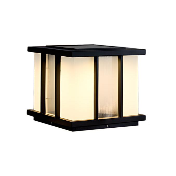 Alraeir Lampe Solaire Extérieure Cube en Verre Moderne - Neutralighting