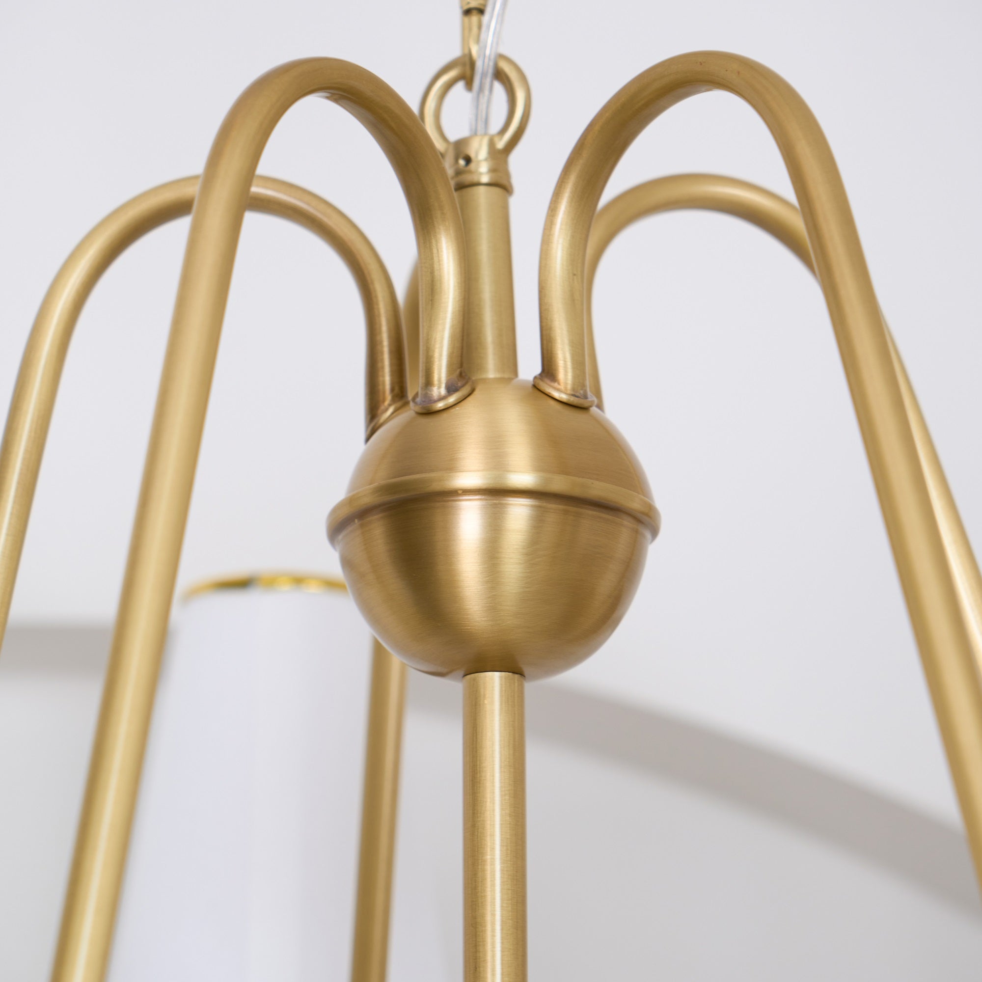 Elirora Elegance Vintage Brass Fabric Chandelier - Letslighting
