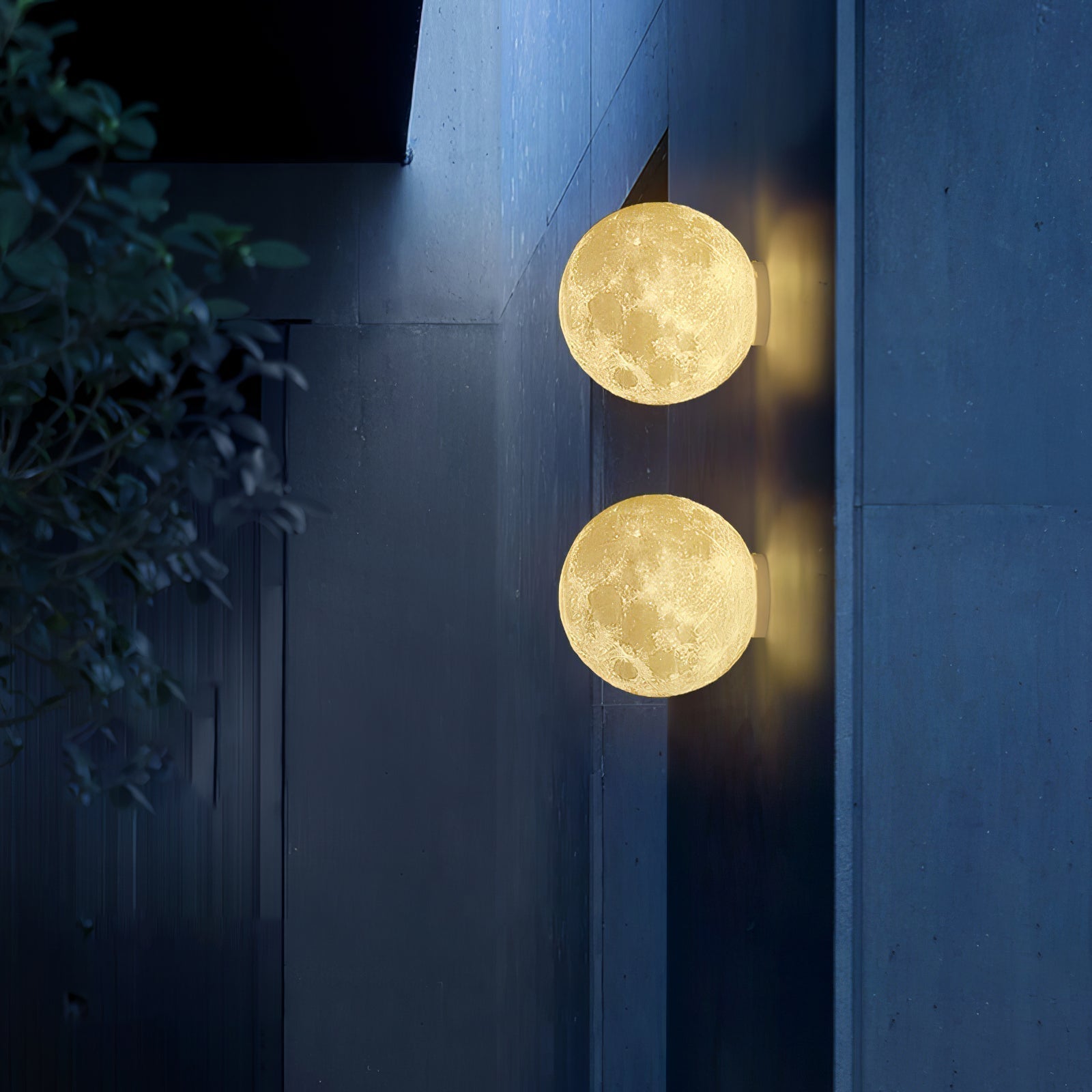 Olsolan Applique Murale 3D en Plastique Art Nordique Lune - Neutralighting