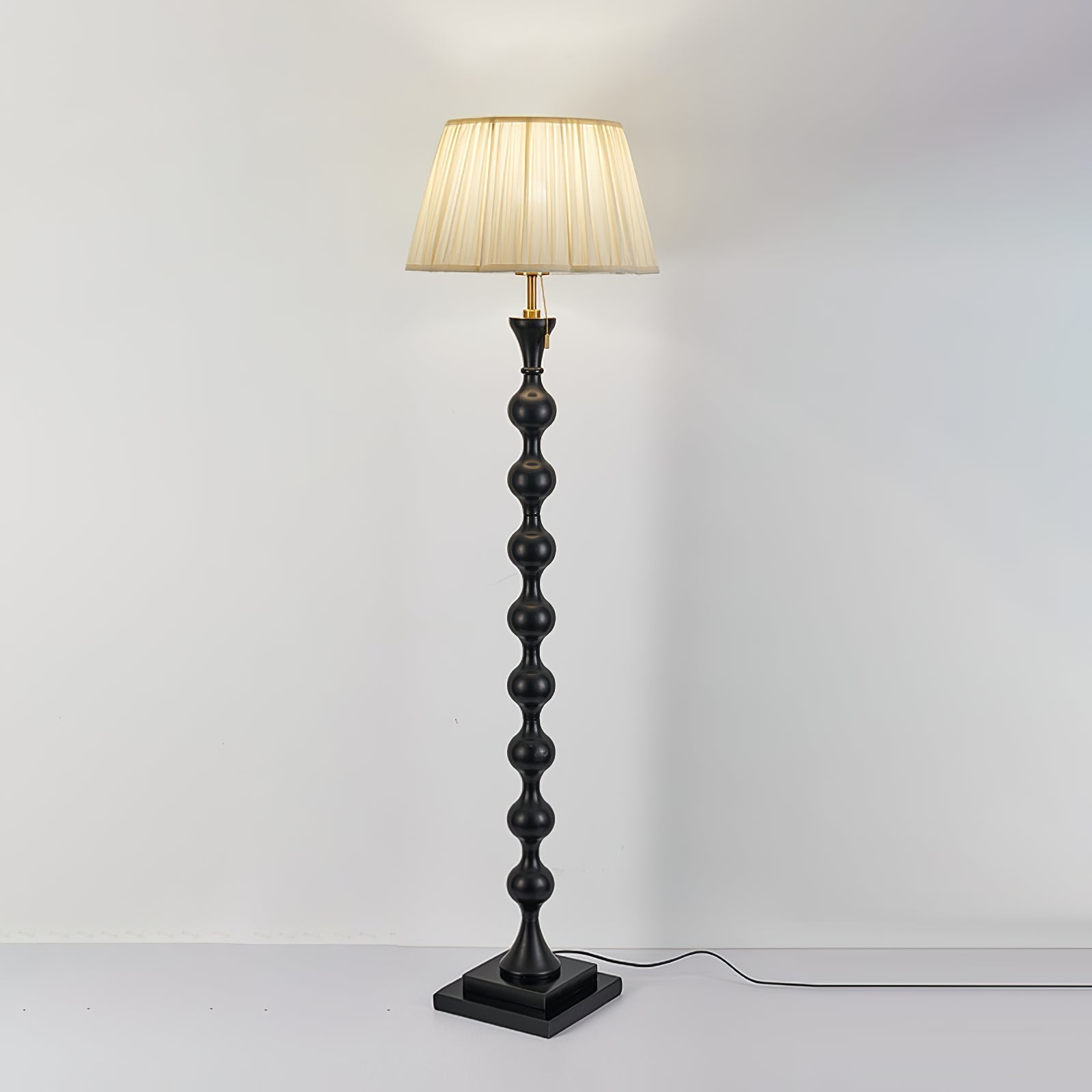 Celon Wood Fabric Vintage Floor Lamp - Letslighting