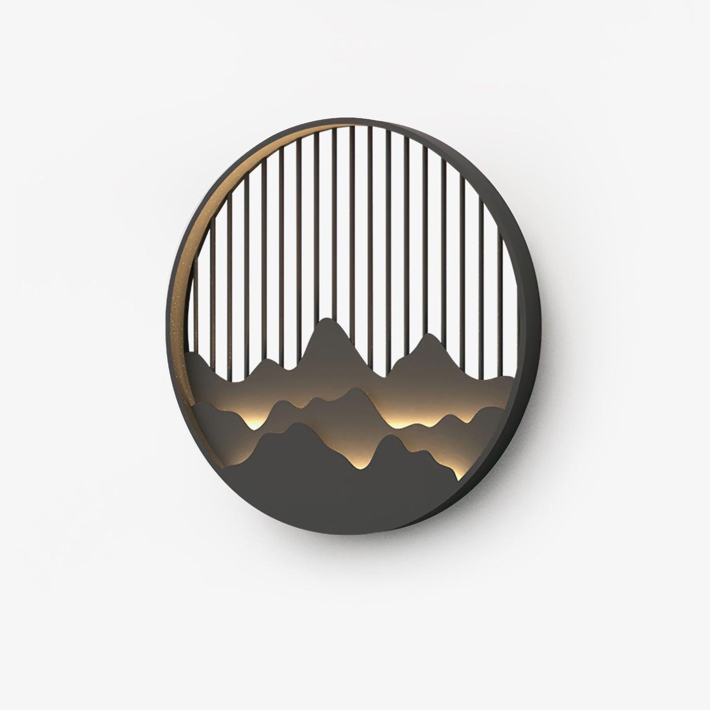 Sumi Mountain Circular Wall Light - Letslighting