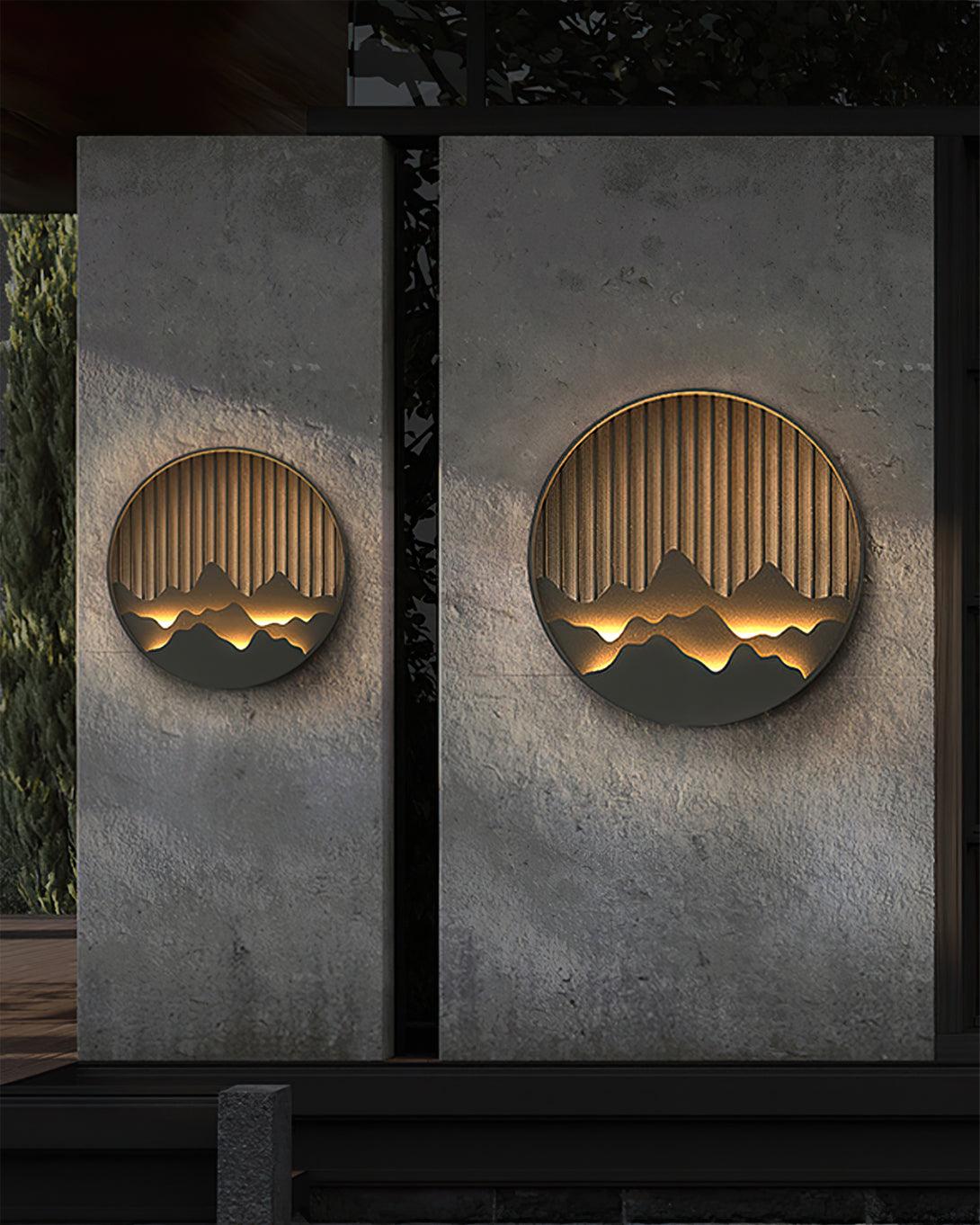 Sumi Mountain Circular Wall Light - Letslighting