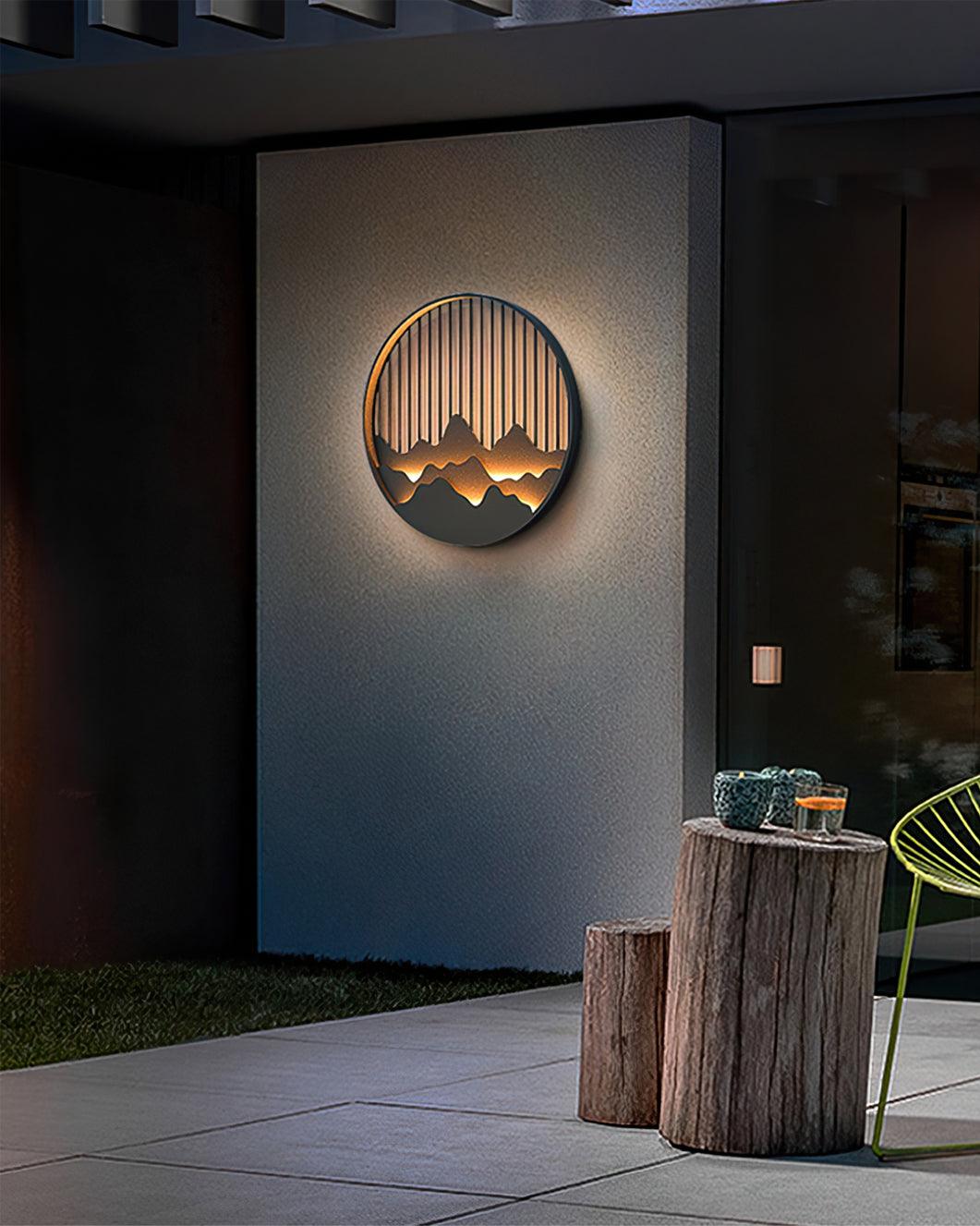 Sumi Mountain Circular Wall Light - Letslighting