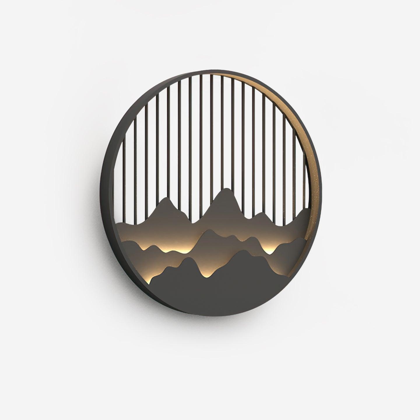 Sumi Mountain Circular Wall Light - Letslighting