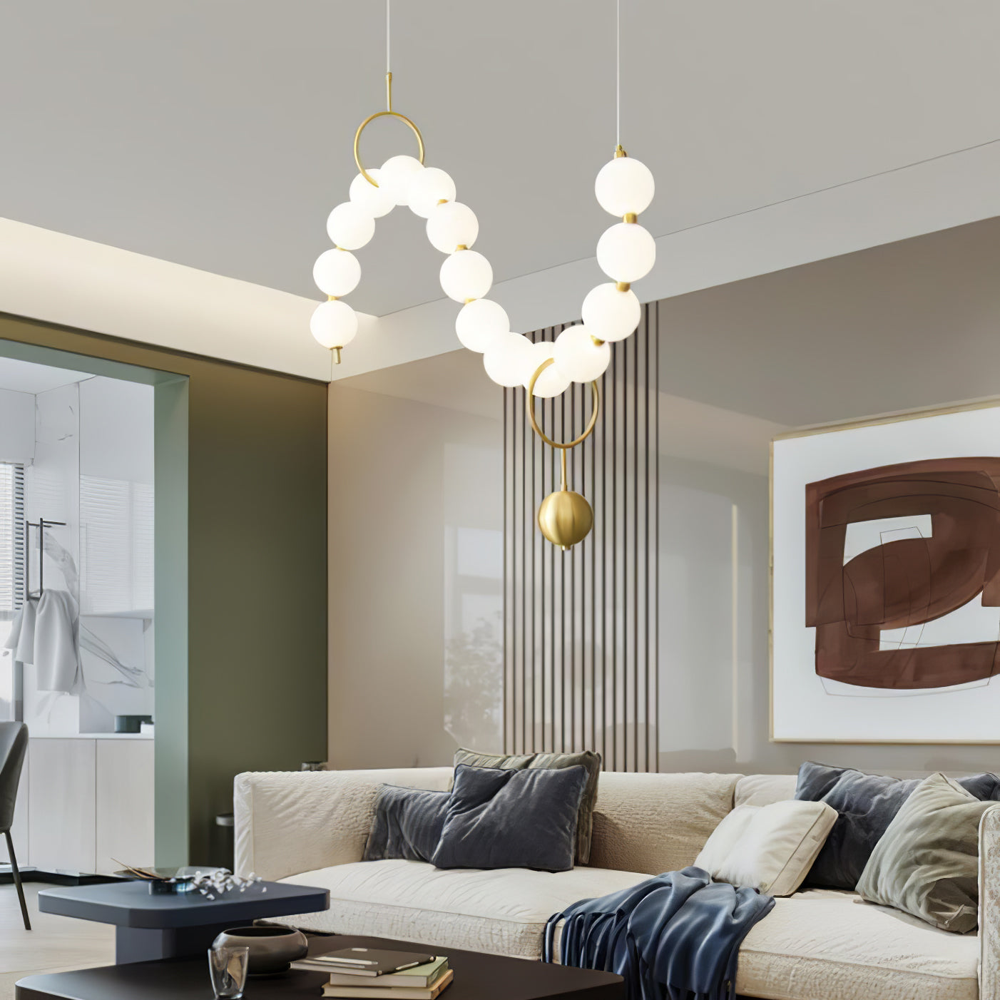 Lustra Pendant Lamp Necklace Glass - Letslighting