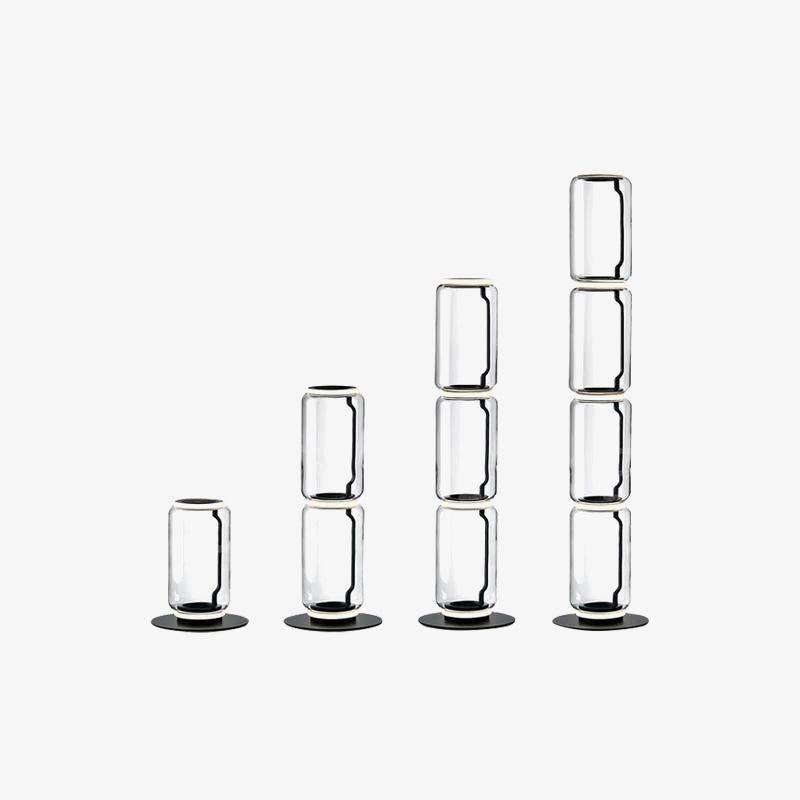 Lustra Floor Lamp Bamboo Glass - Letslighting