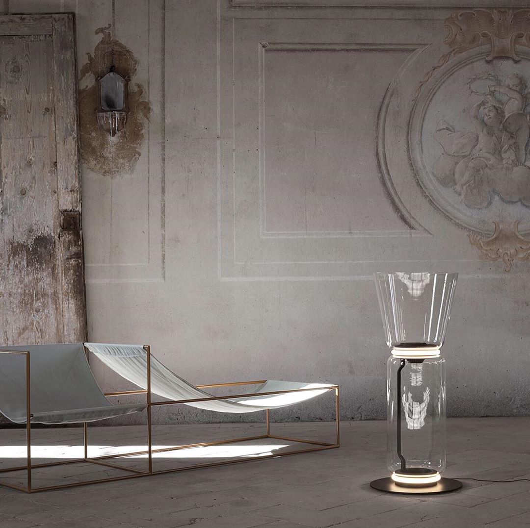 Lustra Floor Lamp Bamboo Glass - Letslighting