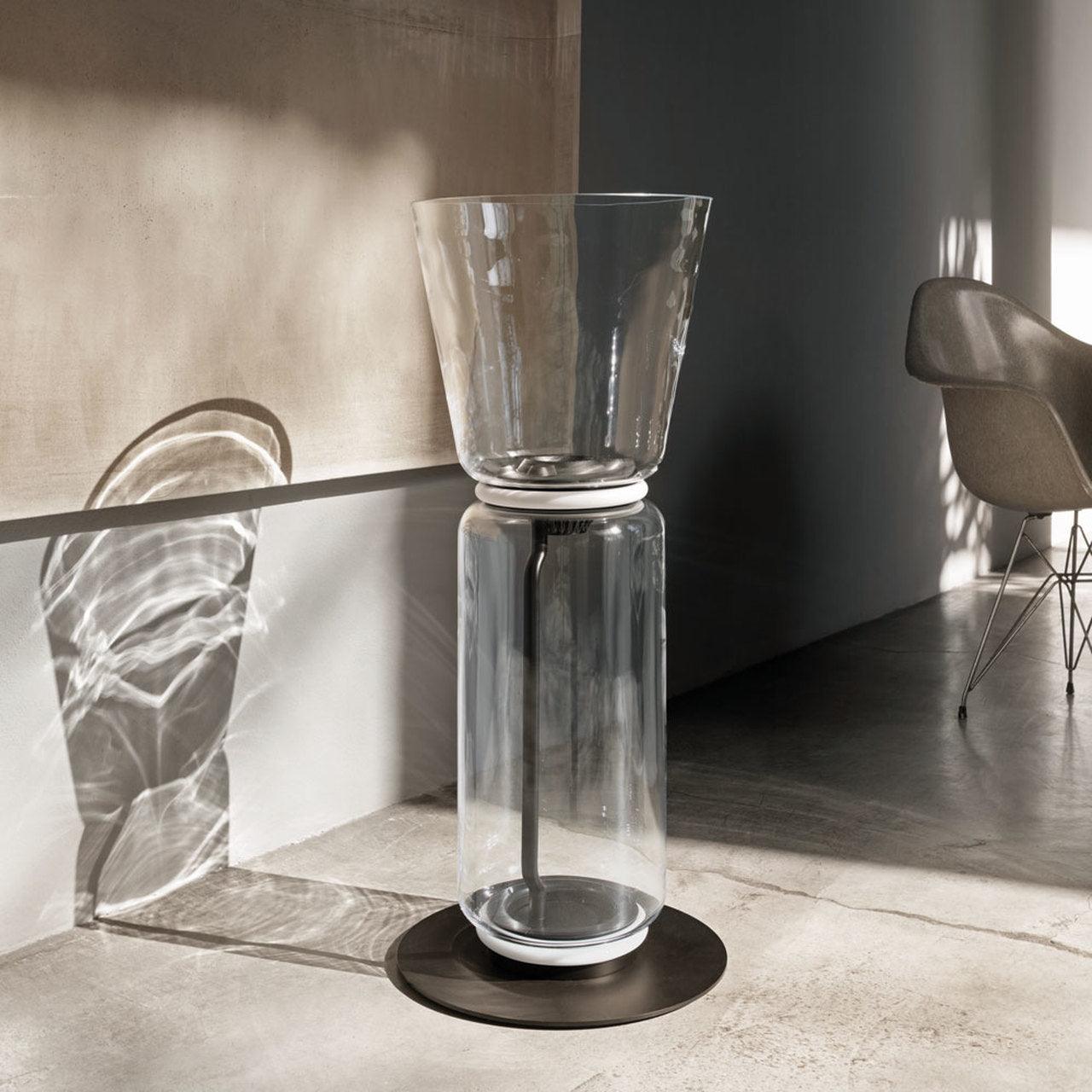Lustra Floor Lamp Bamboo Glass - Letslighting