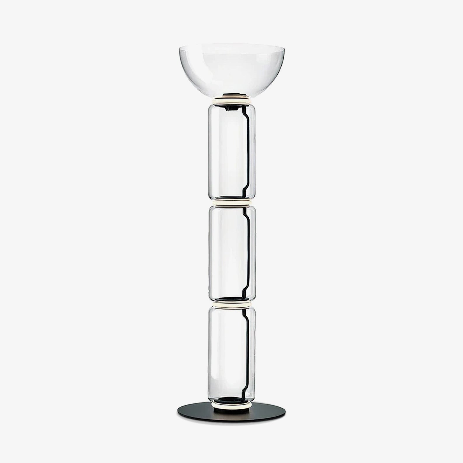 Lustra Floor Lamp Bamboo Glass - Letslighting