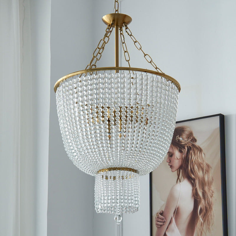 Silva Modern LED Chandelier Gold Crystal Living Room/Bedroom