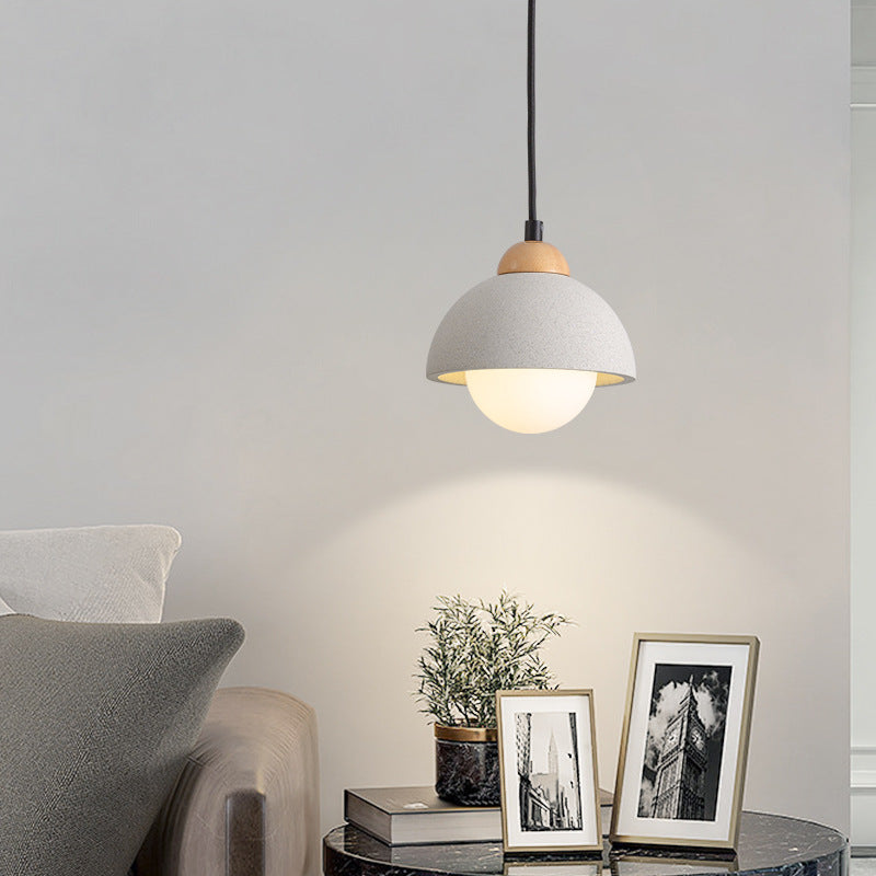 Muto Modern Pendant Light Cement White Bedroom/Kitchen Island