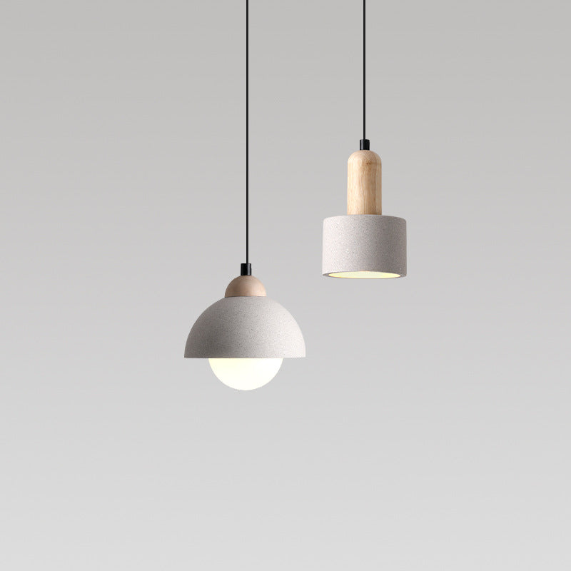 Muto Modern Pendant Light Cement White Bedroom/Kitchen Island