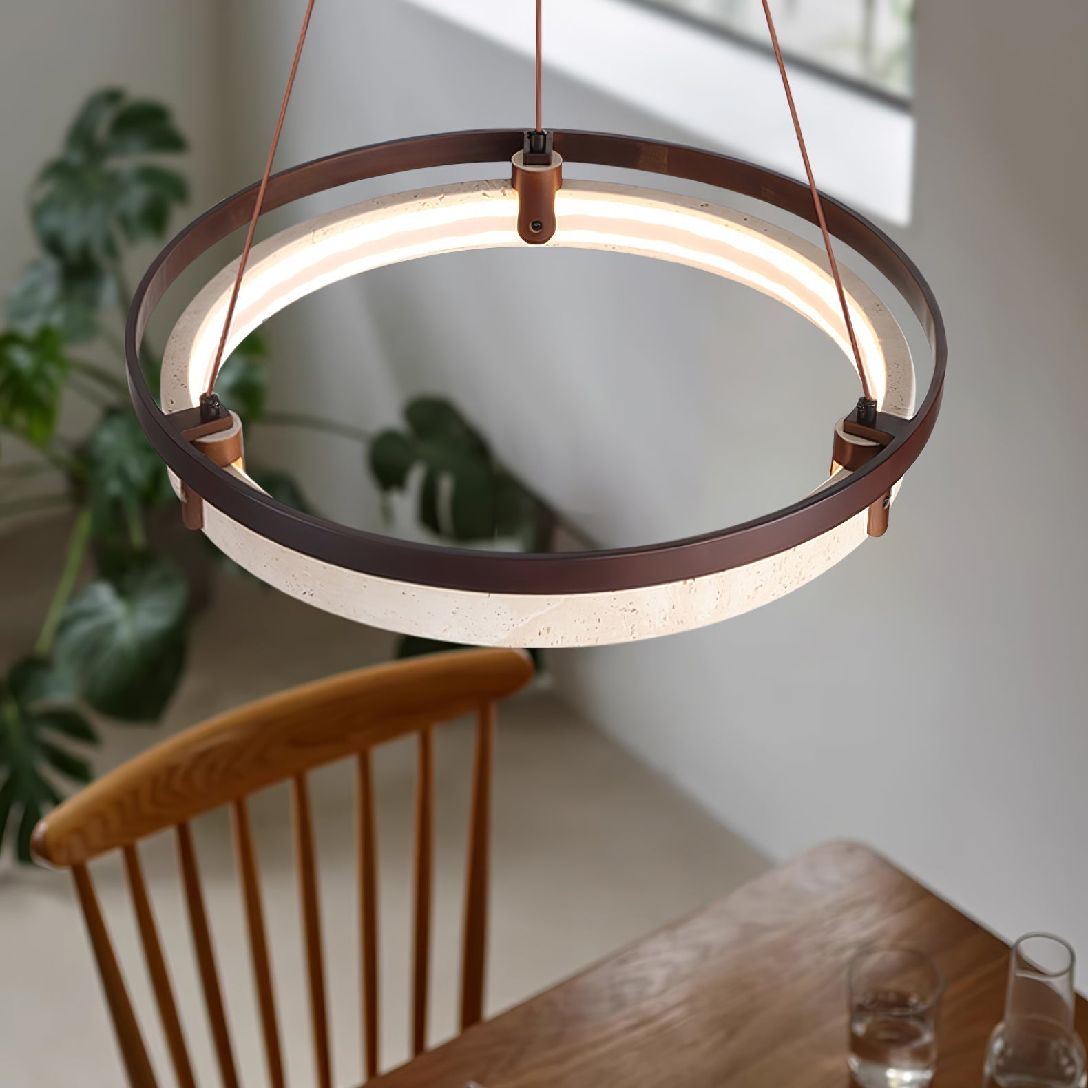 Veraearae Travertine Pendant Light - Neutralighting