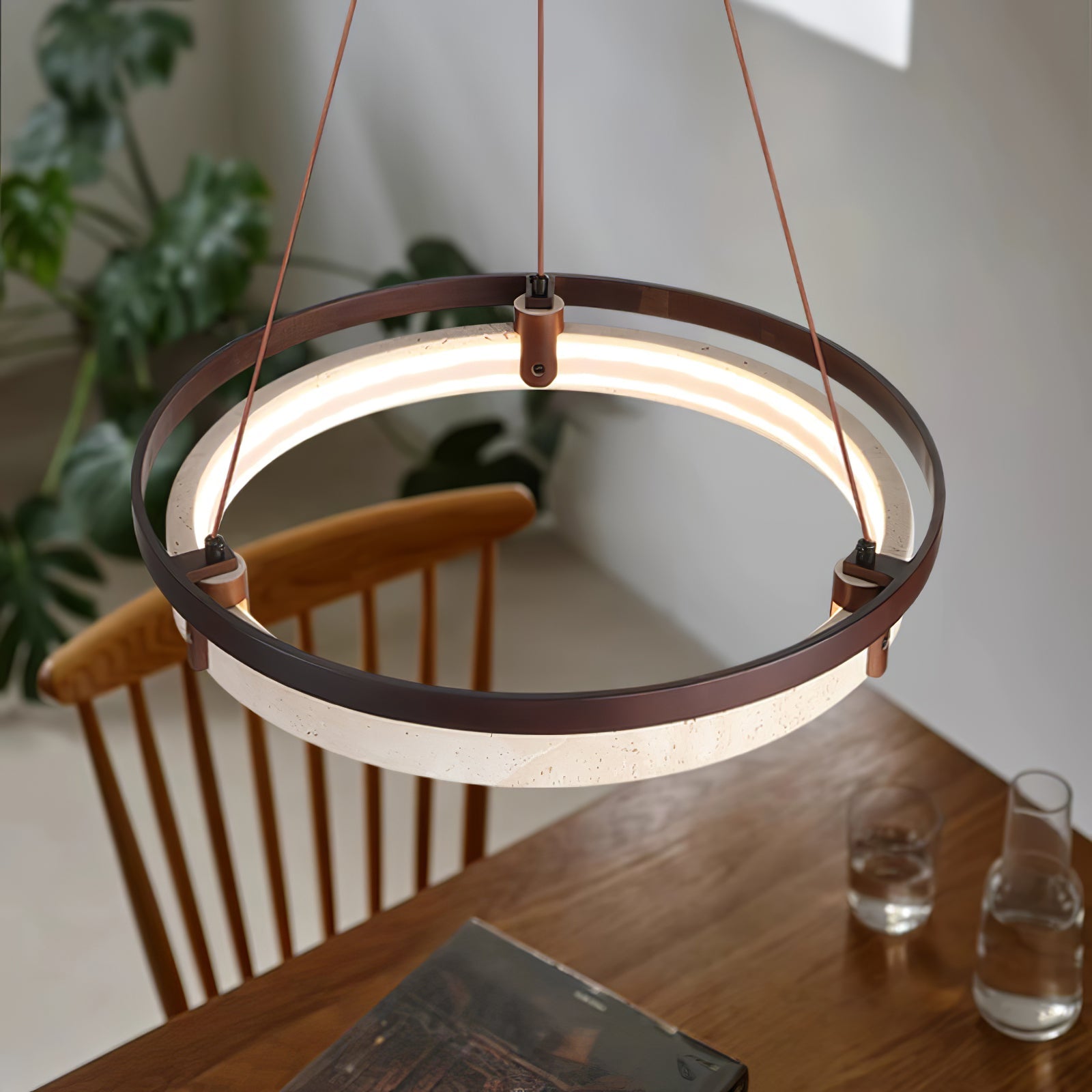 Veraearae Travertine Pendant Light - Neutralighting
