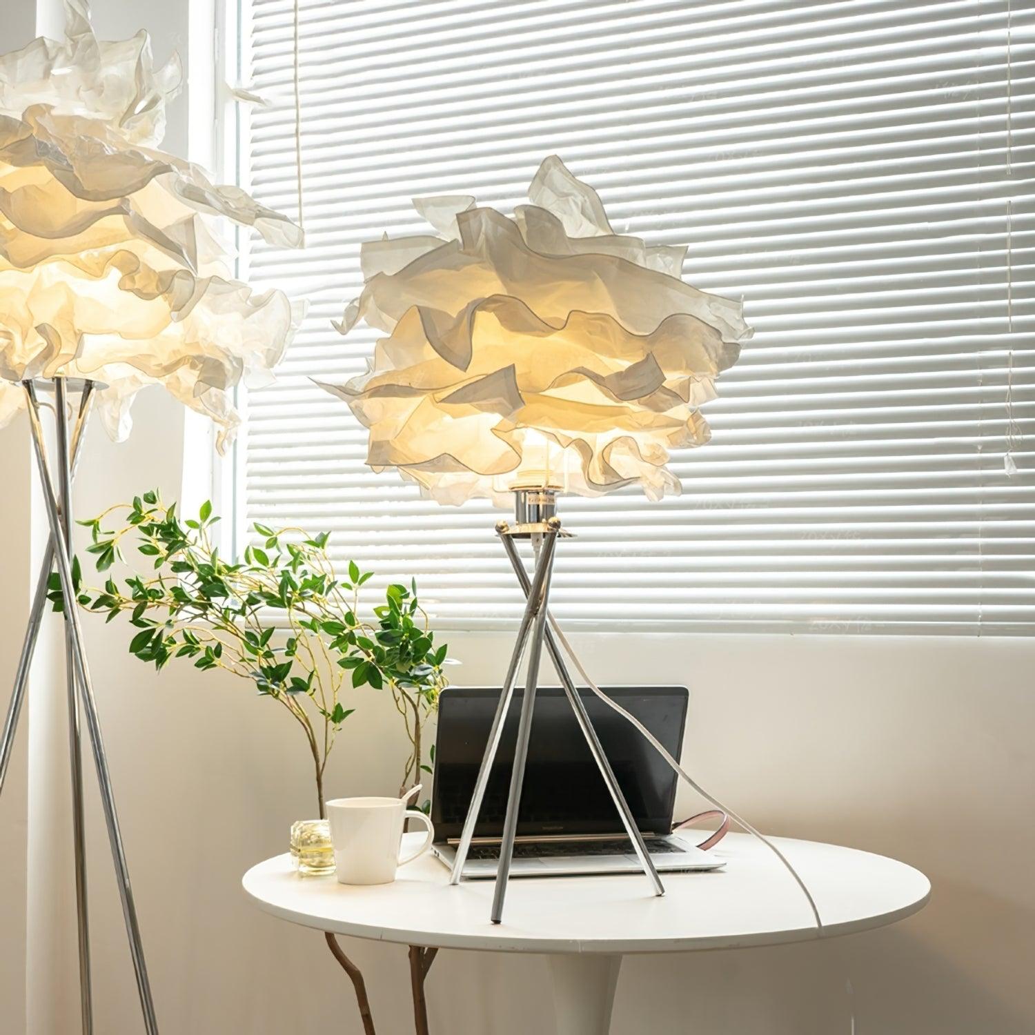 peony Modern Paper Table Lamp - Letslighting