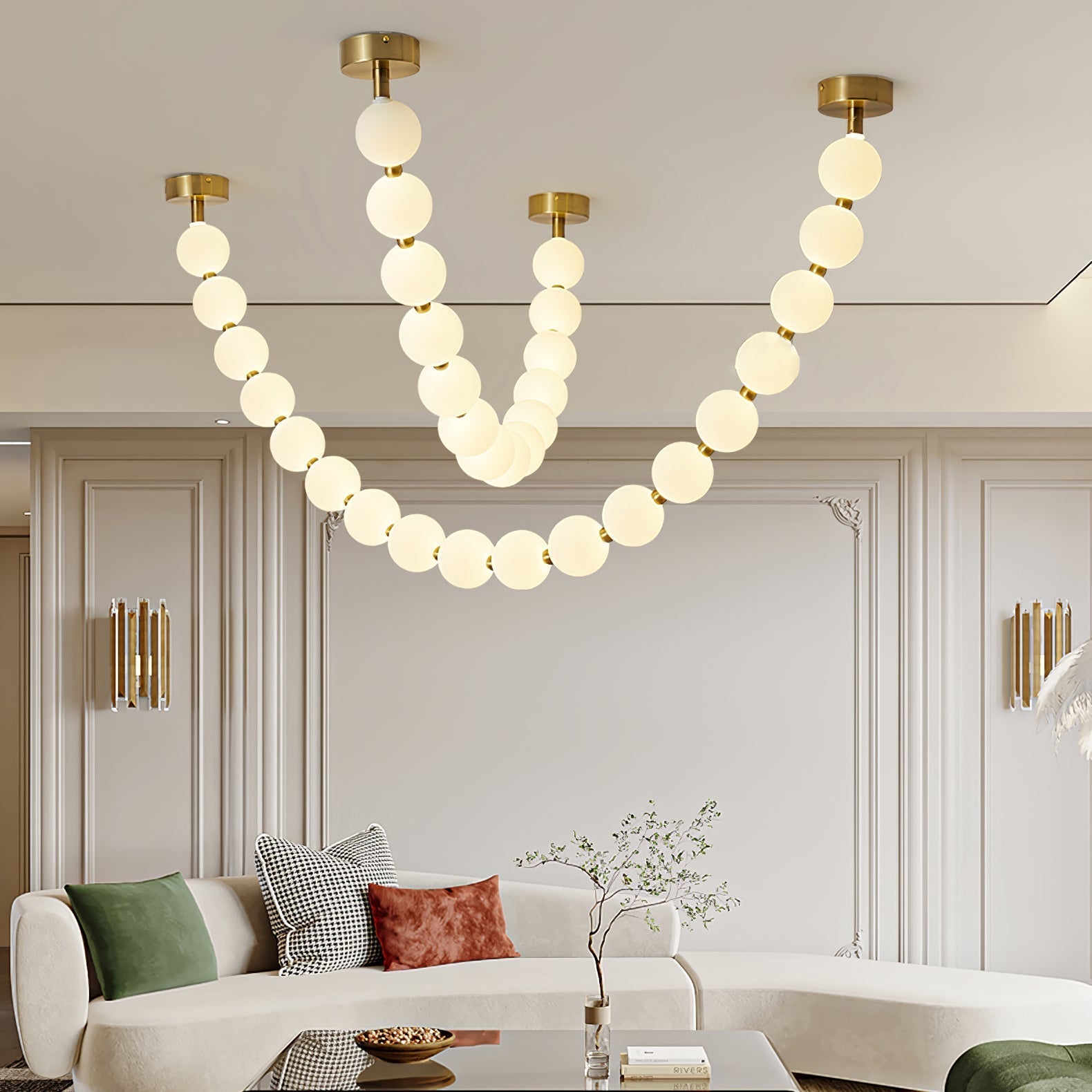 Zalvarin Brass Sputnik Chandelier - Letslighting