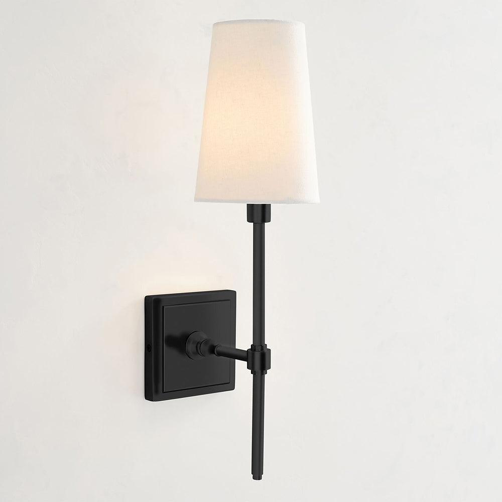 Vicarara Vintage Industrial Brass Fabric Wall Lamp - Letslighting