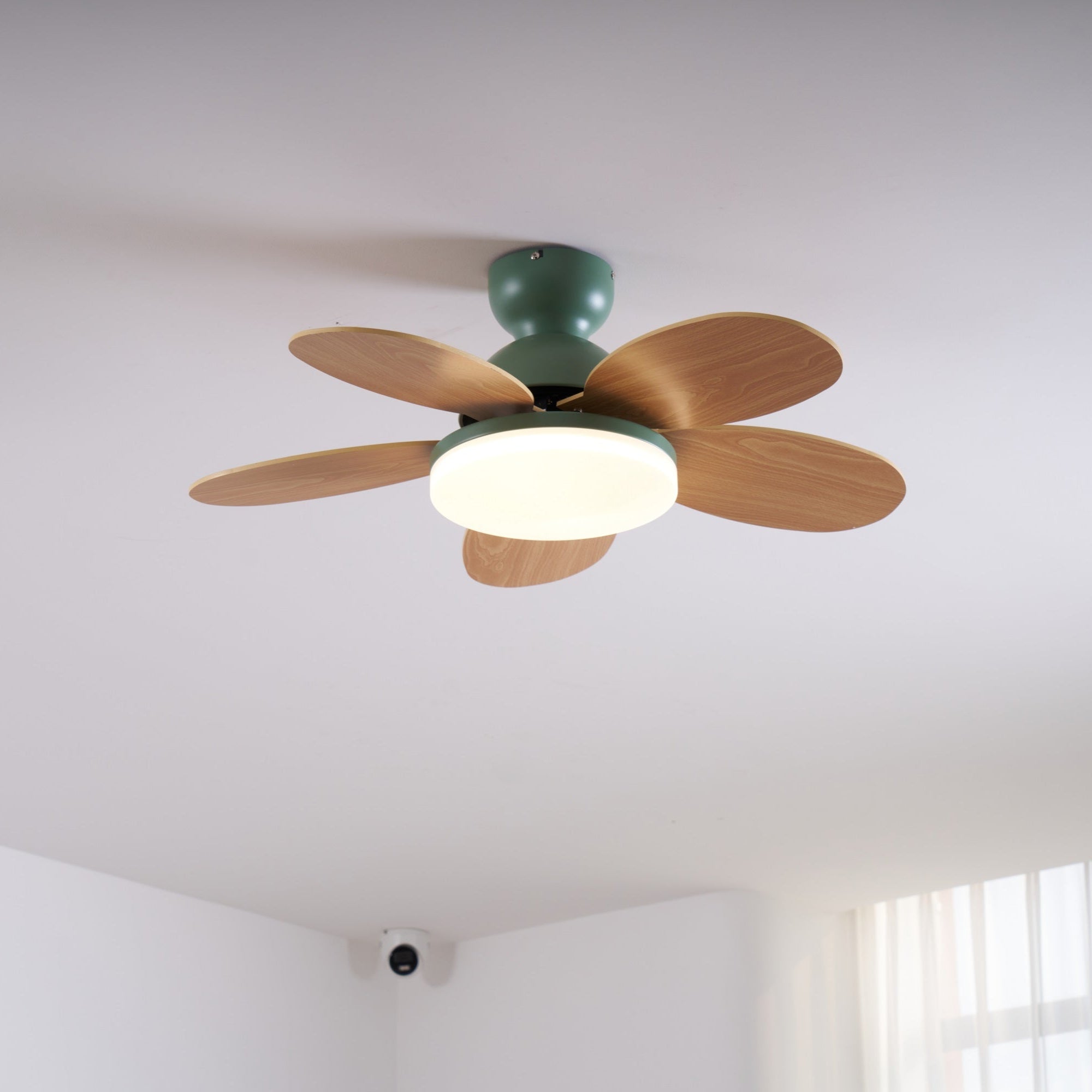 Liora Colorful Glass Kids Ceiling Fan Light - Letslighting