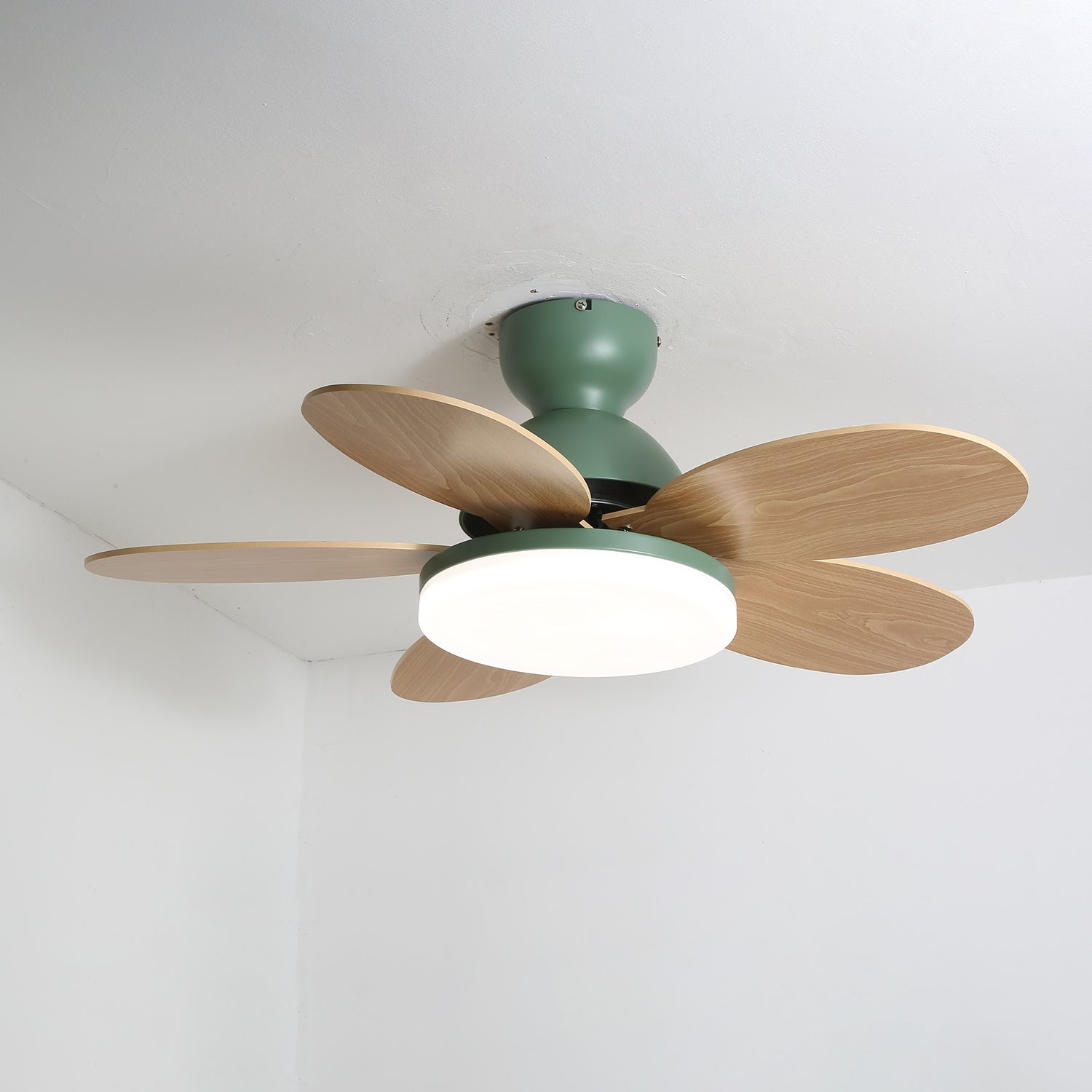 Liora Colorful Glass Kids Ceiling Fan Light - Letslighting