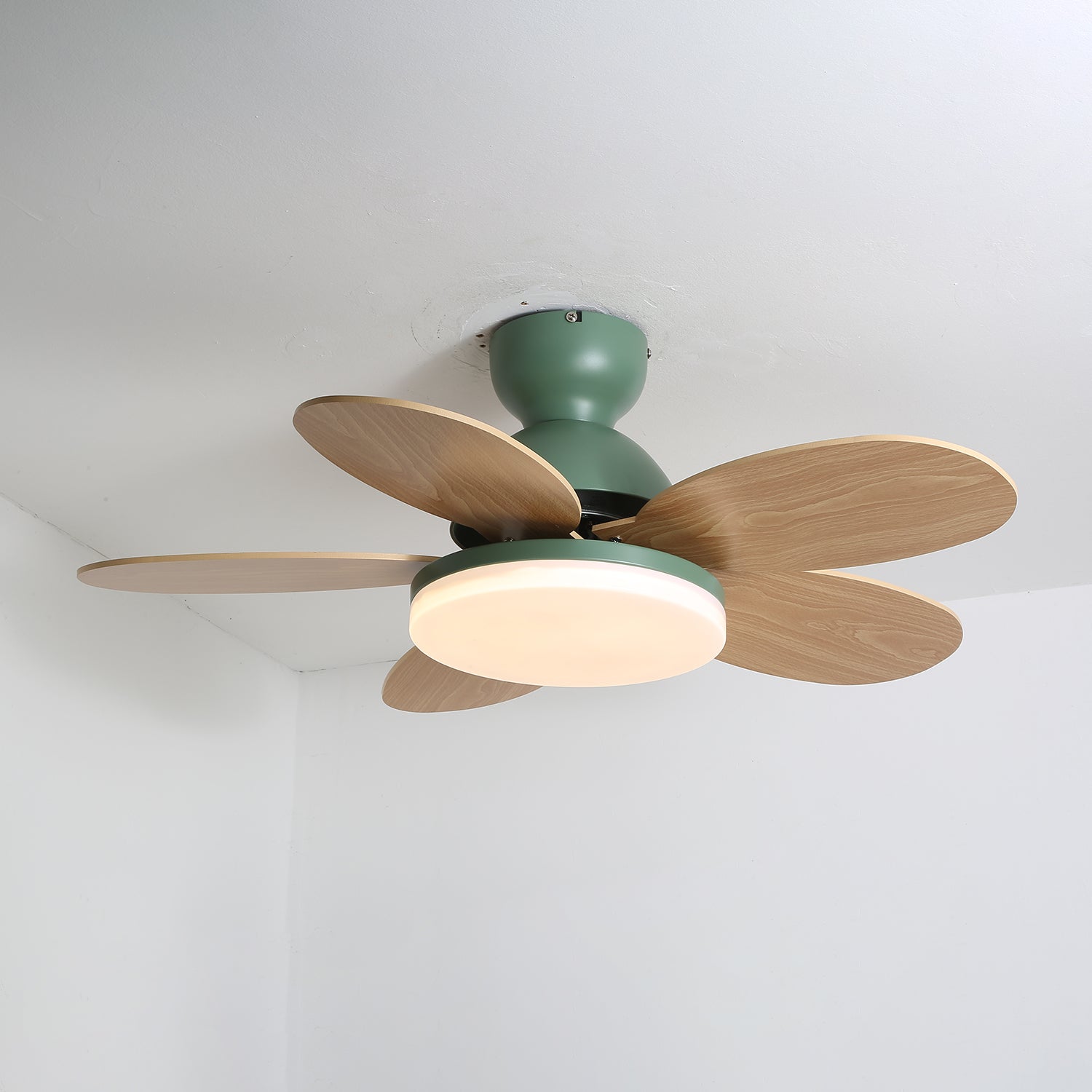Liora Colorful Glass Kids Ceiling Fan Light - Letslighting