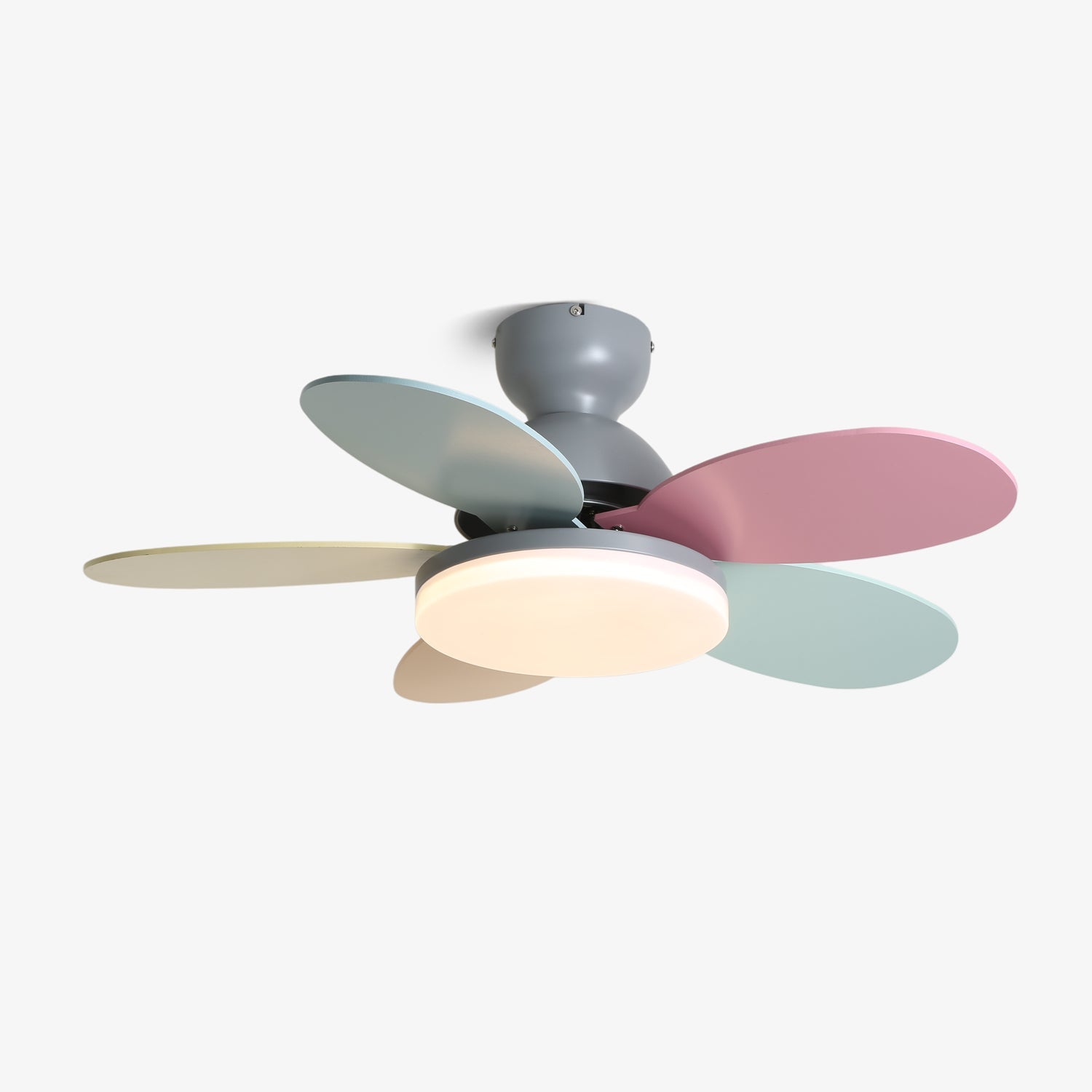 Liora Colorful Glass Kids Ceiling Fan Light - Letslighting