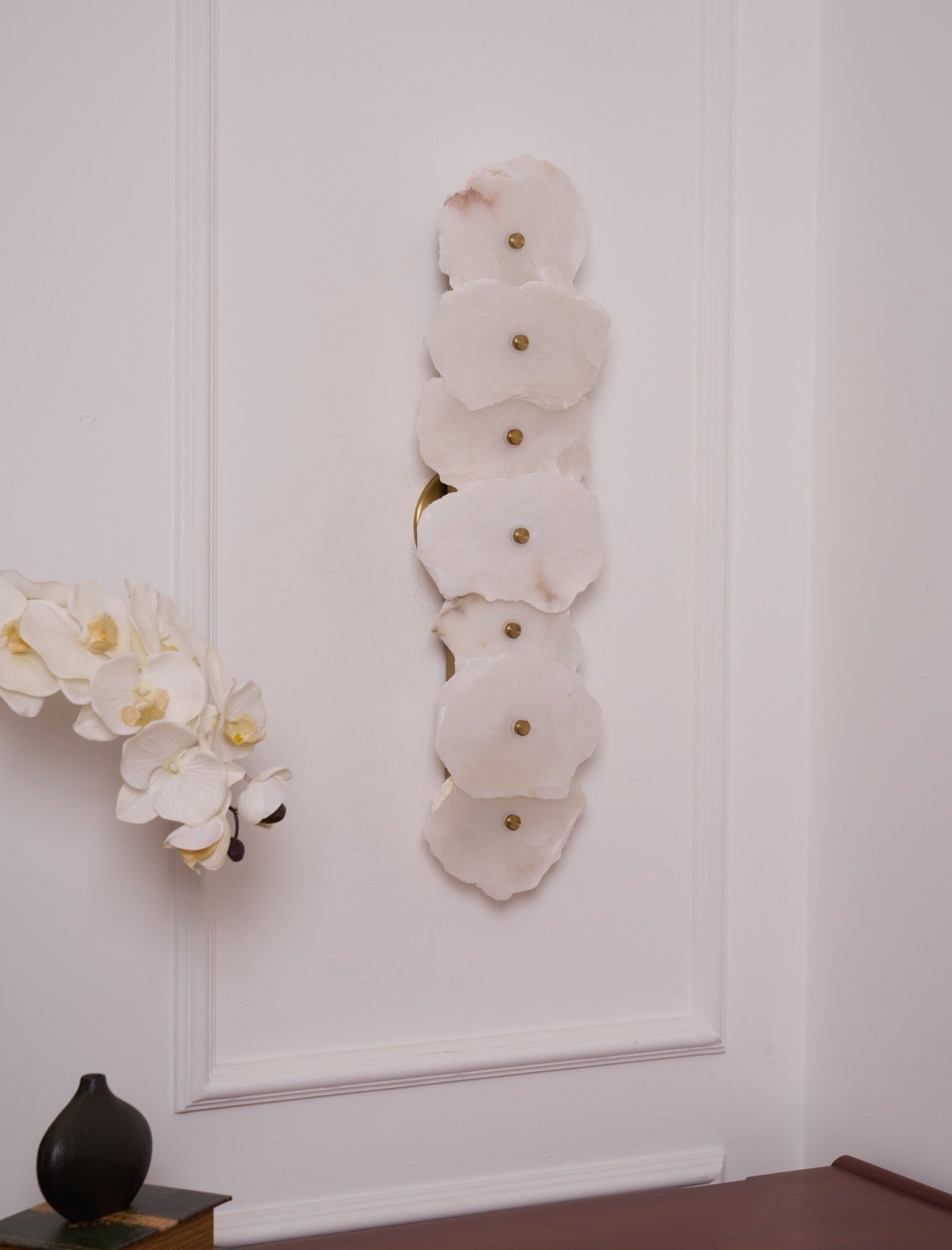 Alaeila Floral Cluster Alabaster Wall Light - Letslighting