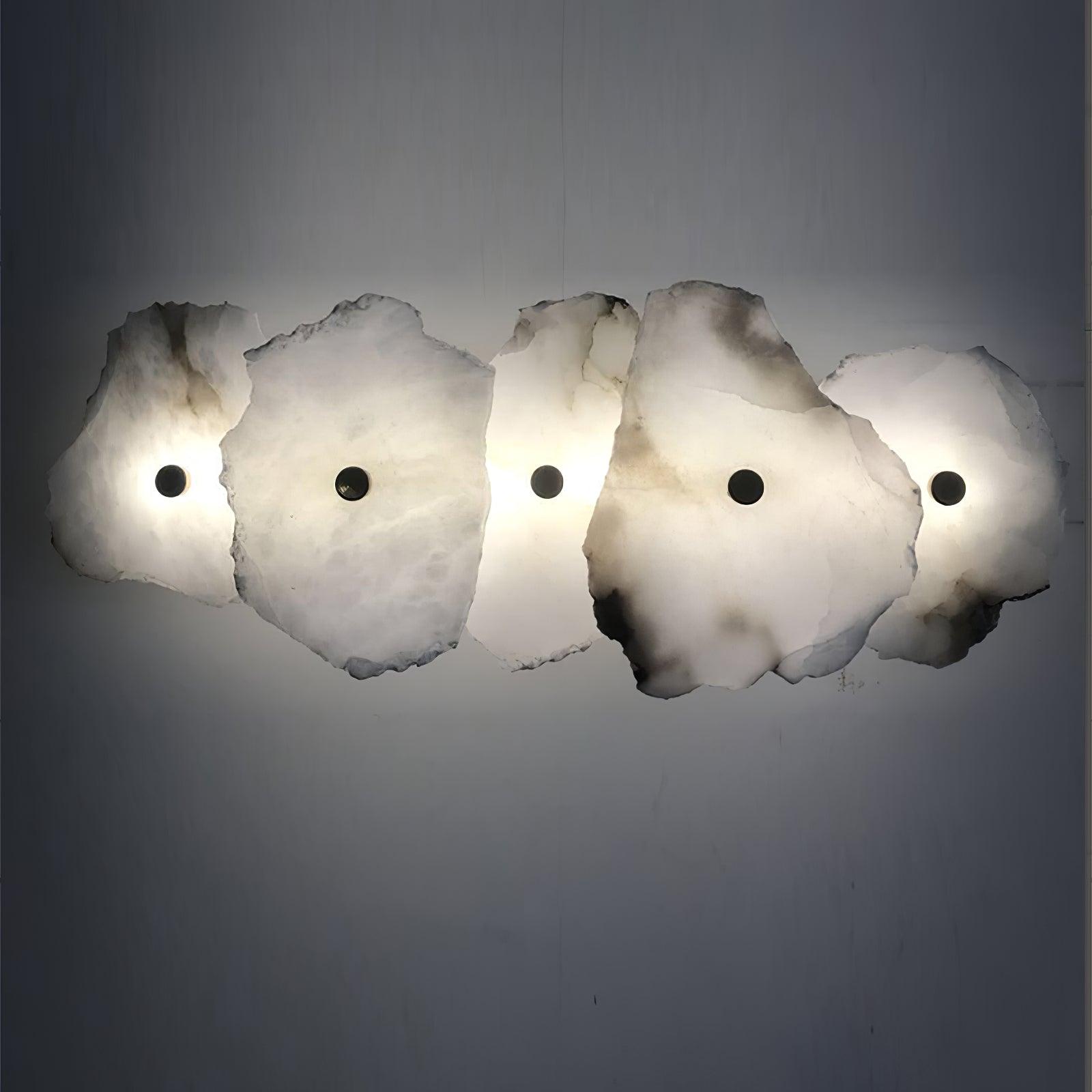 Alaeila Floral Cluster Alabaster Wall Light - Letslighting