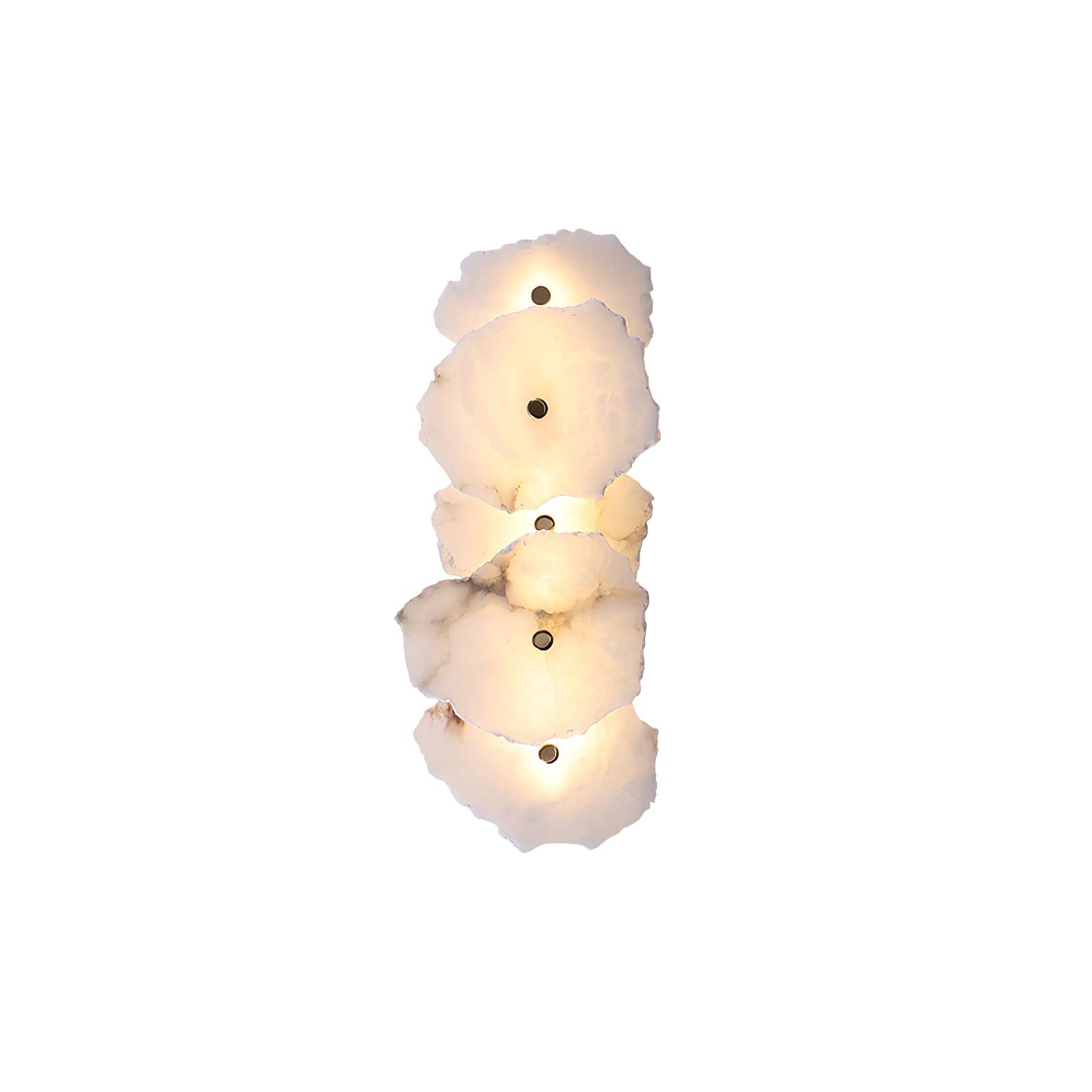 Alaeila Floral Cluster Alabaster Wall Light - Letslighting
