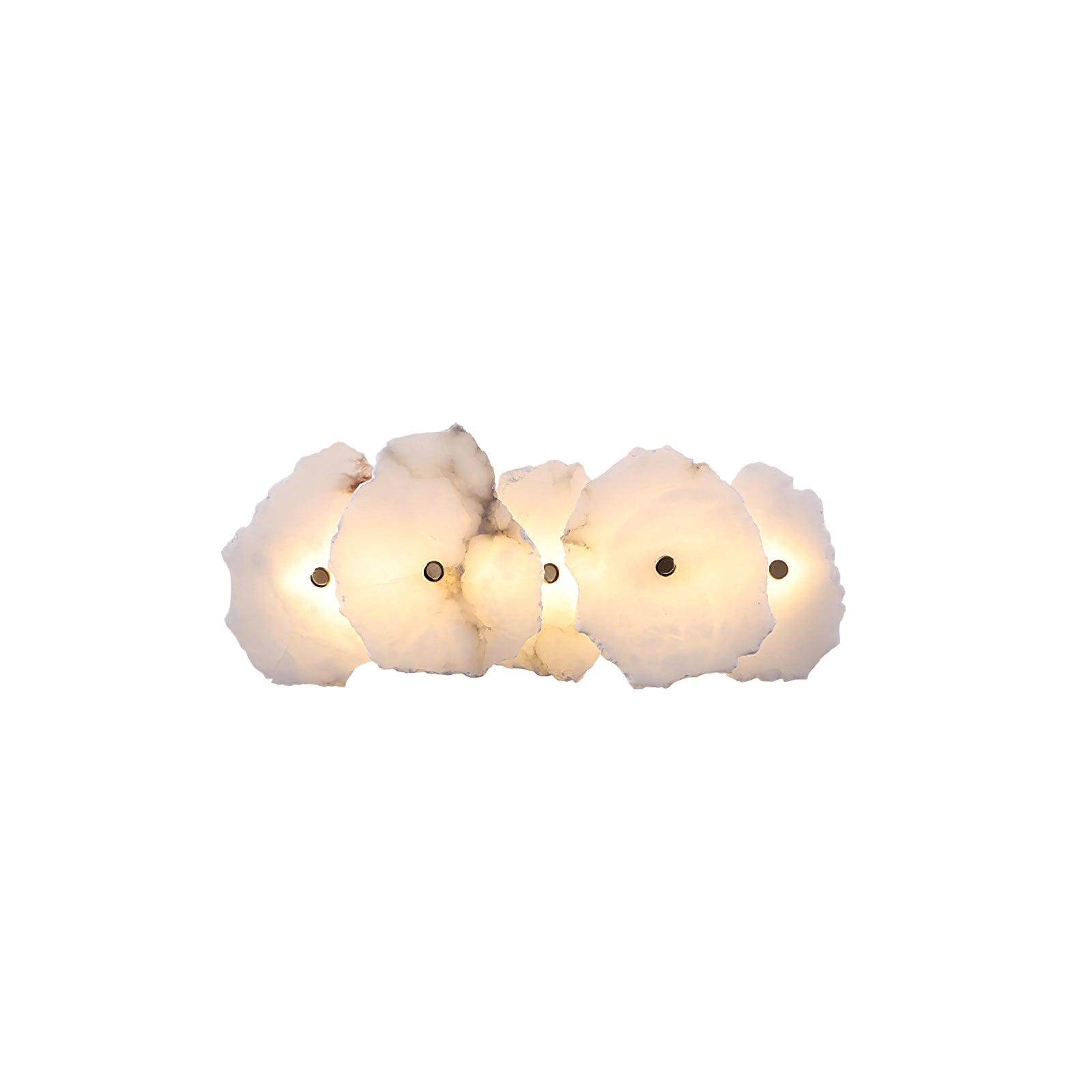 Alaeila Floral Cluster Alabaster Wall Light - Letslighting