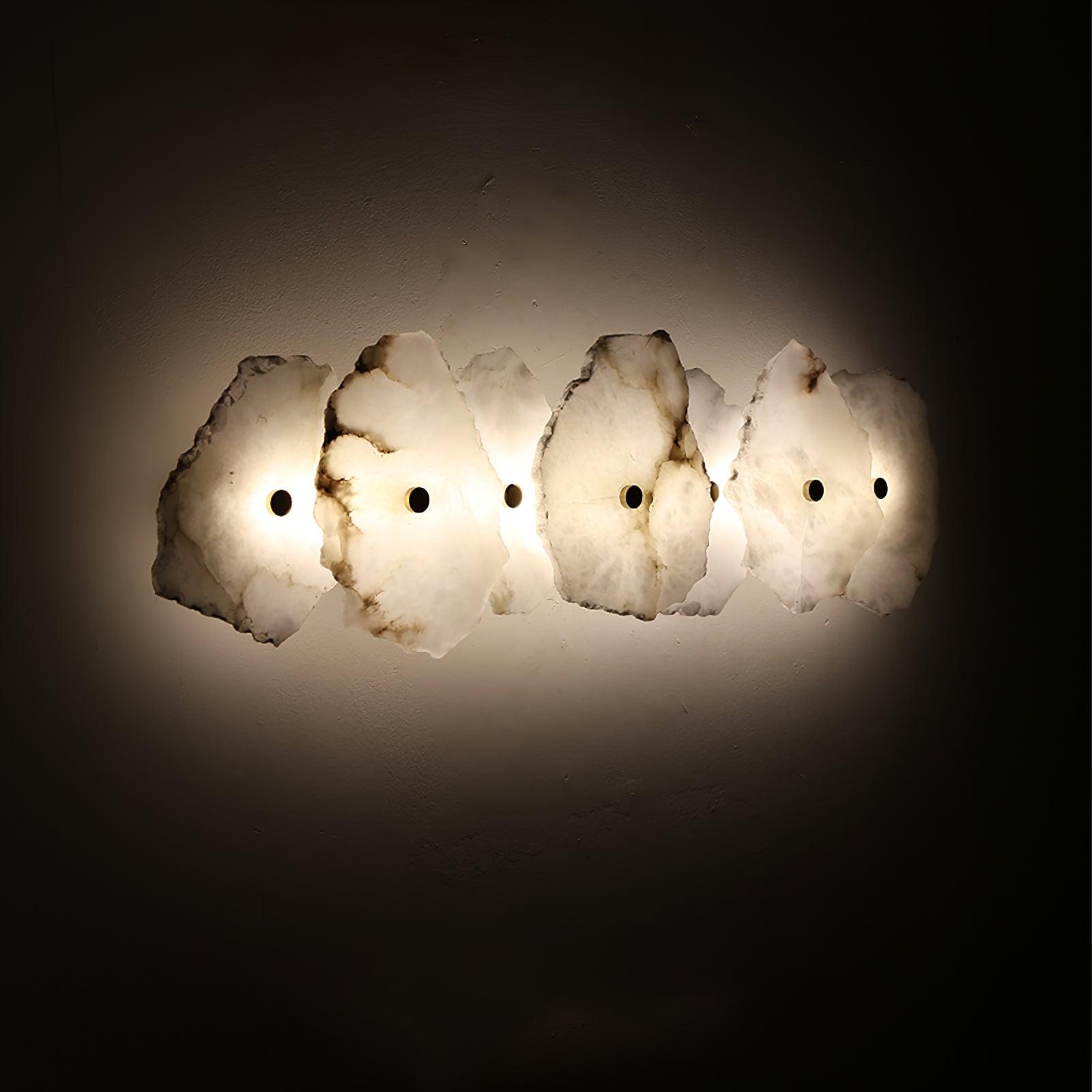 Alaeila Floral Cluster Alabaster Wall Light - Letslighting