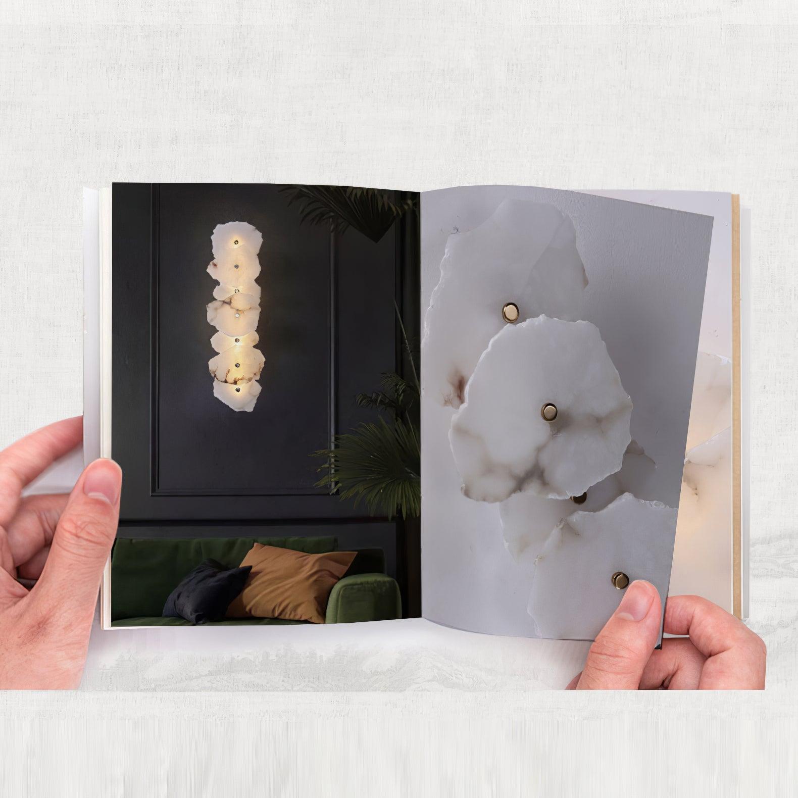 Alaeila Floral Cluster Alabaster Wall Light - Letslighting