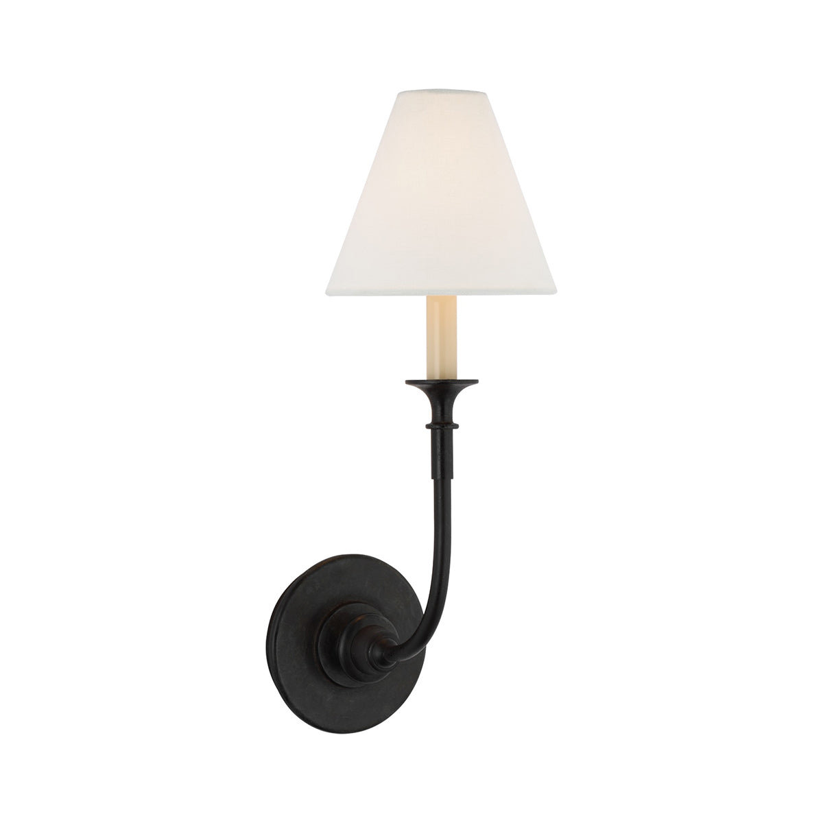Cygnus Modern Minimalist Traditional Black Fabric Wall Lamp - Letslighting