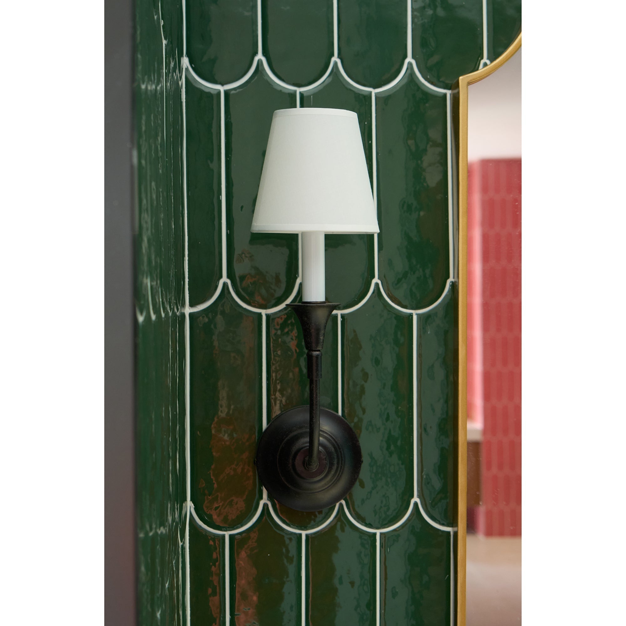 Cygnus Modern Minimalist Traditional Black Fabric Wall Lamp - Letslighting