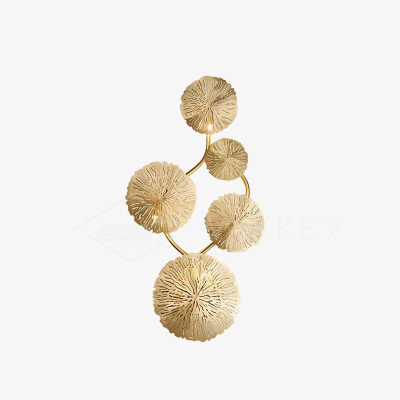 Lustra Applique Murale Feuille De Lotus En Laiton - Neutralighting