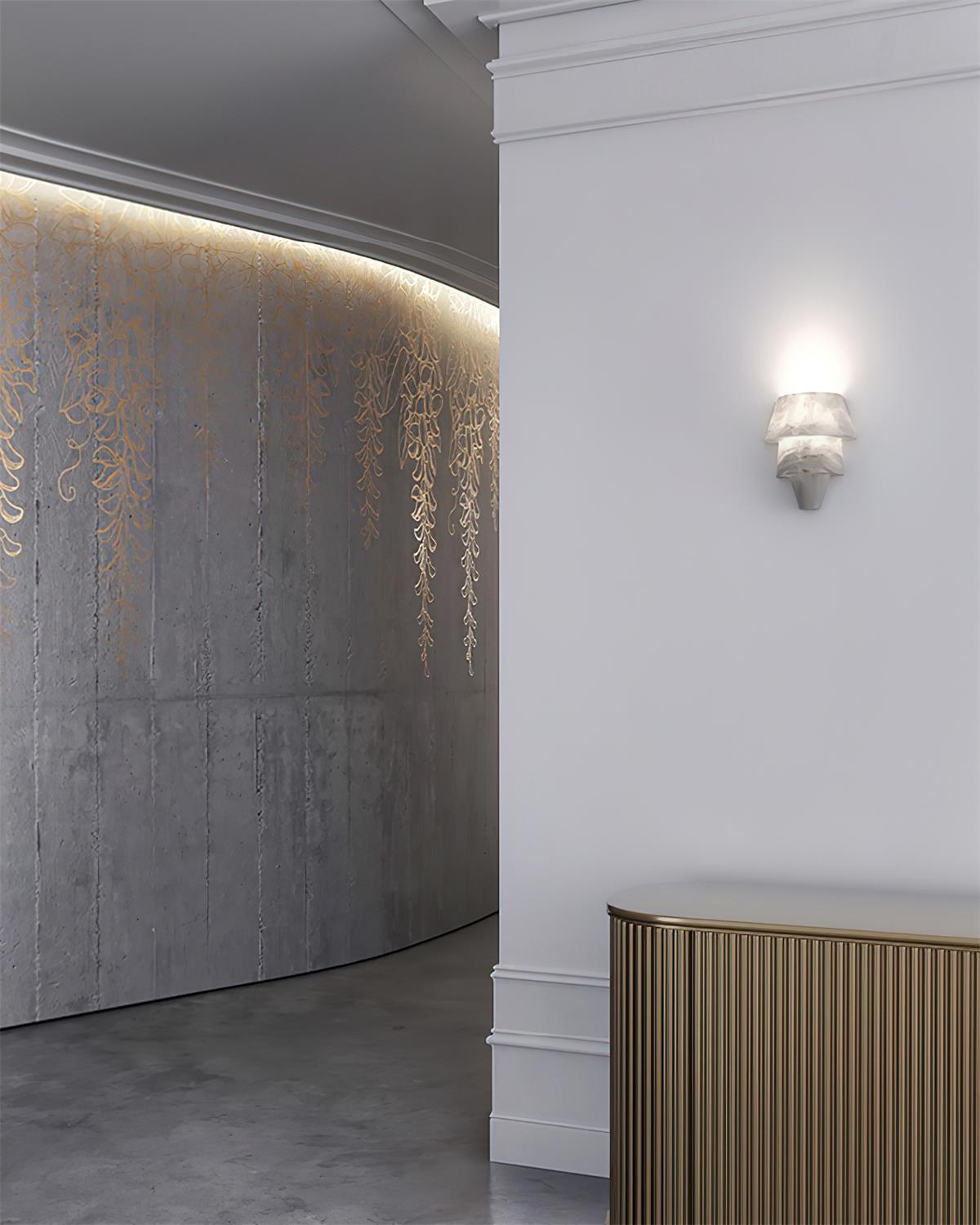 Elyon Elegant White Alabaster Wall Lamp - Neutralighting