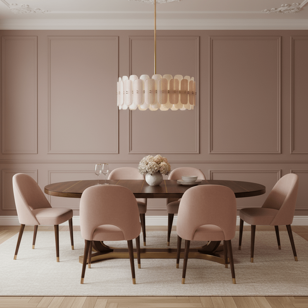 Rosalinne Modern Iron & Glass Chandelier