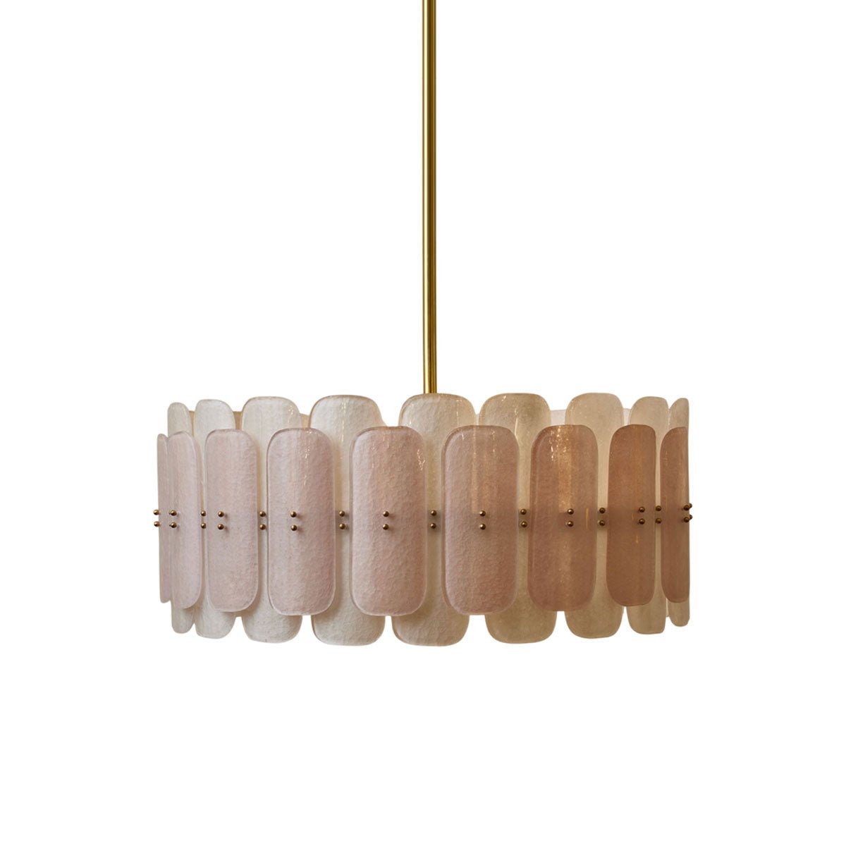 Rosalinne Modern Iron & Glass Chandelier