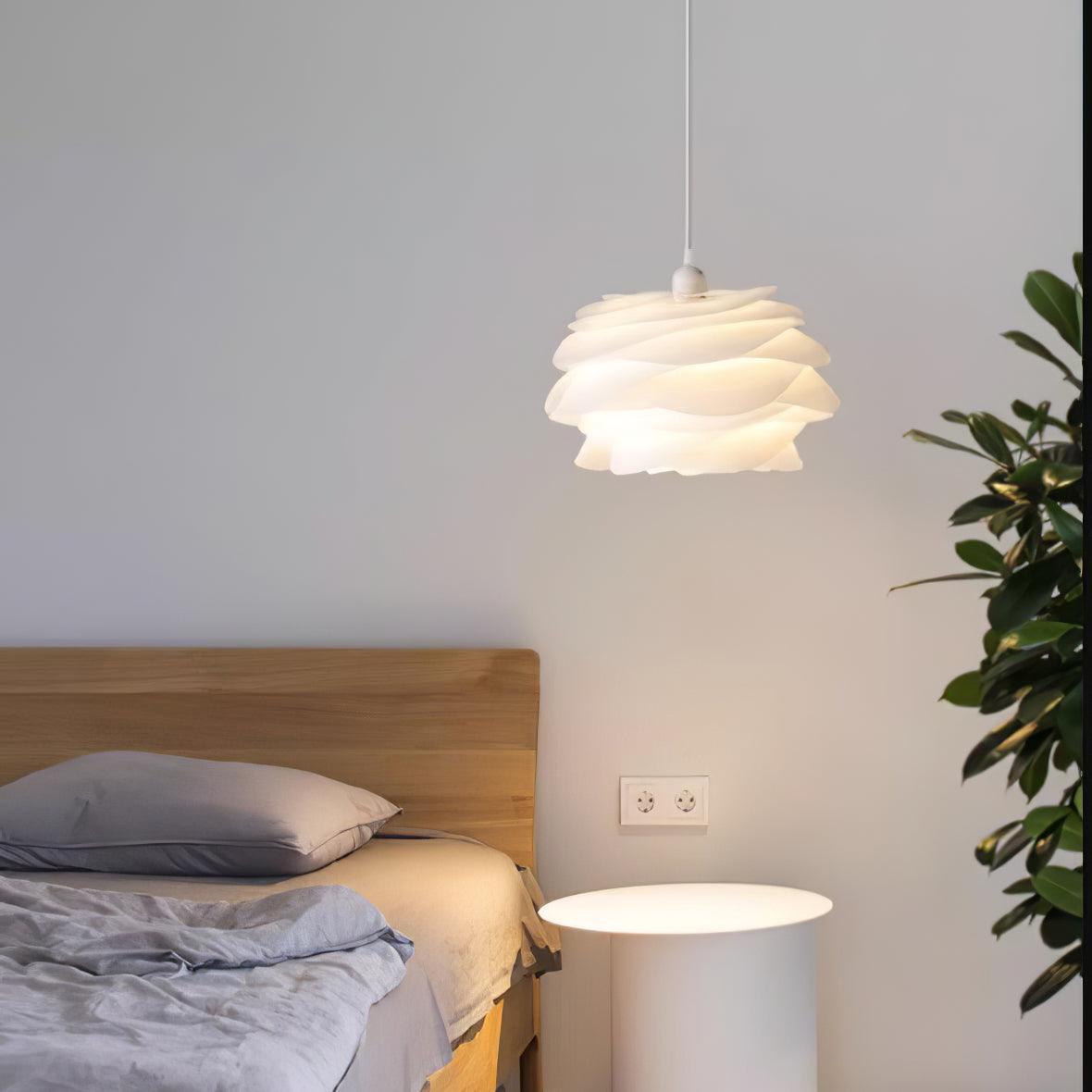 Solara Pendant Lamp PVC Rose Floral Layered Romantic - Letslighting