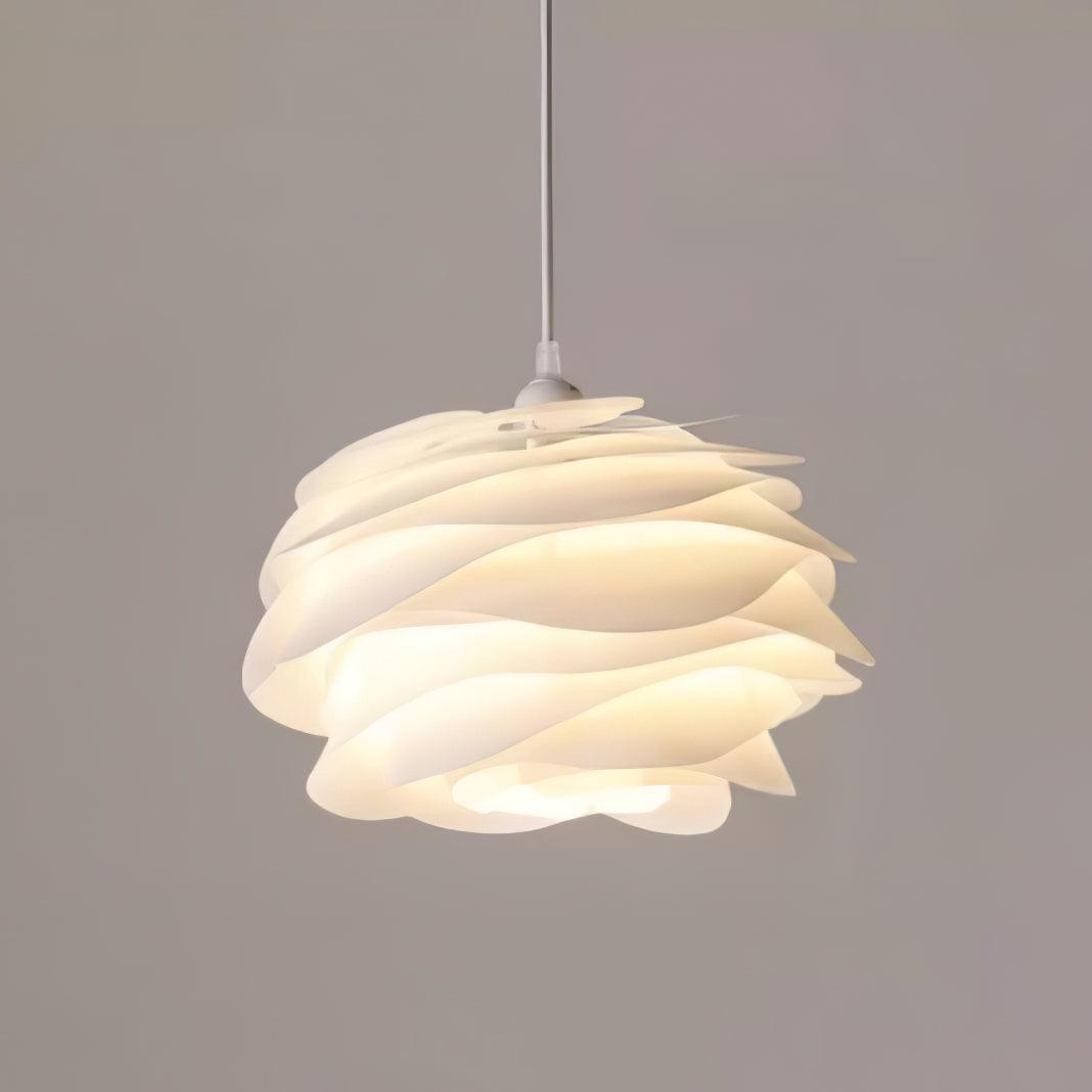 Solara Pendant Lamp PVC Rose Floral Layered Romantic - Letslighting