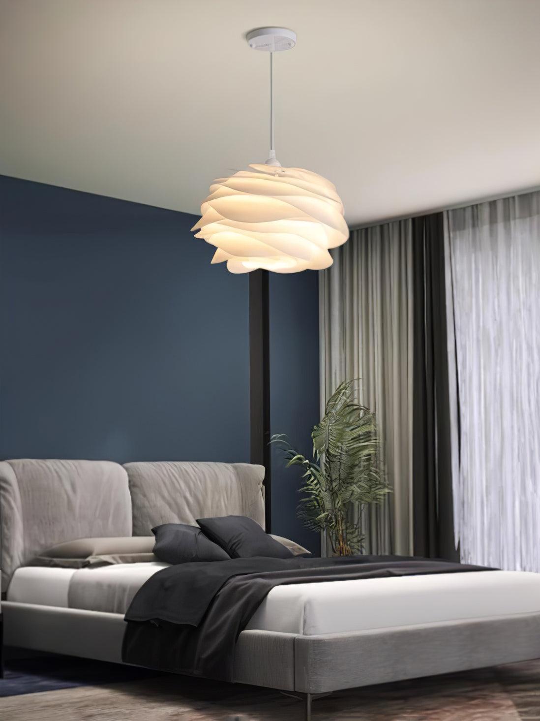 Solara Pendant Lamp PVC Rose Floral Layered Romantic - Letslighting
