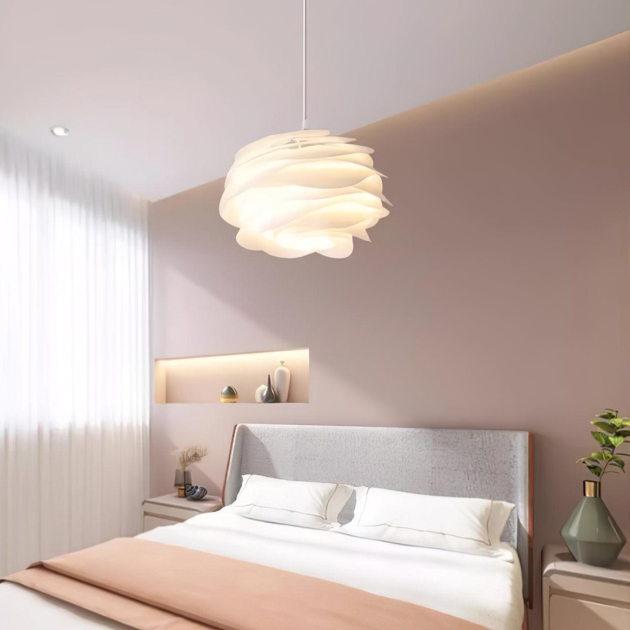 Solara Pendant Lamp PVC Rose Floral Layered Romantic - Letslighting