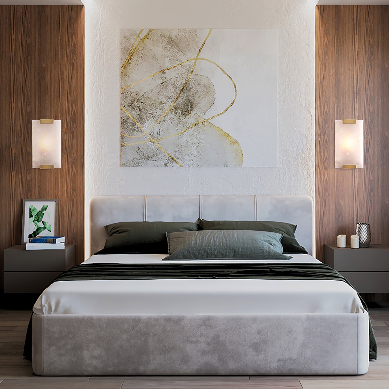 Roux Wall Lamp Alabaster Panel Glow - Neutralighting